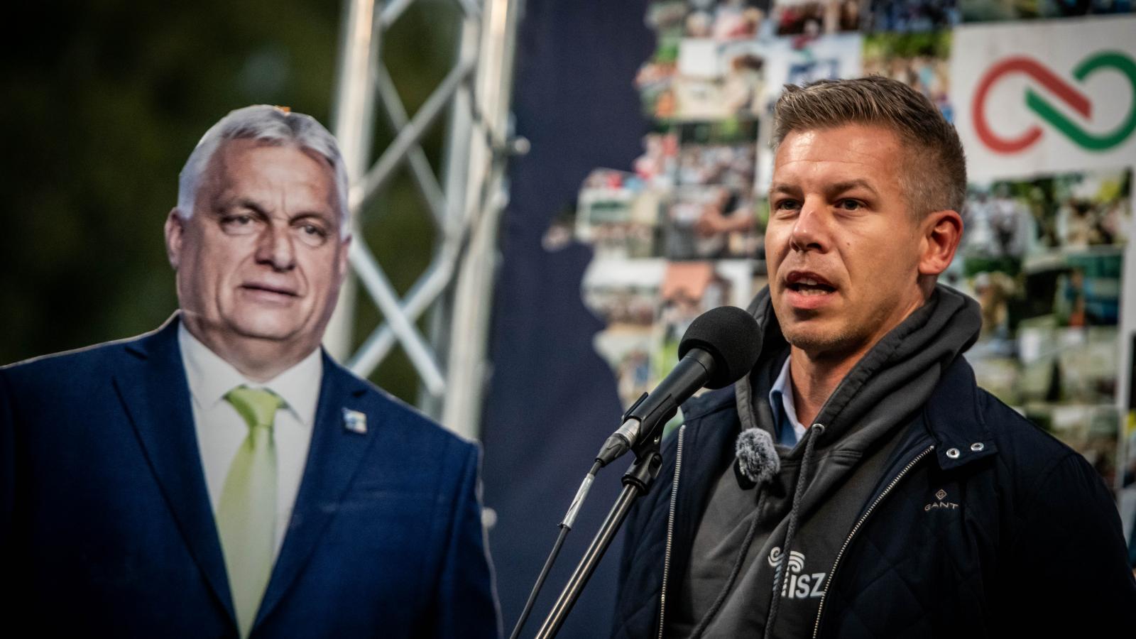 Magyar Péter országjárása Oroszlányban szeptember 30-án