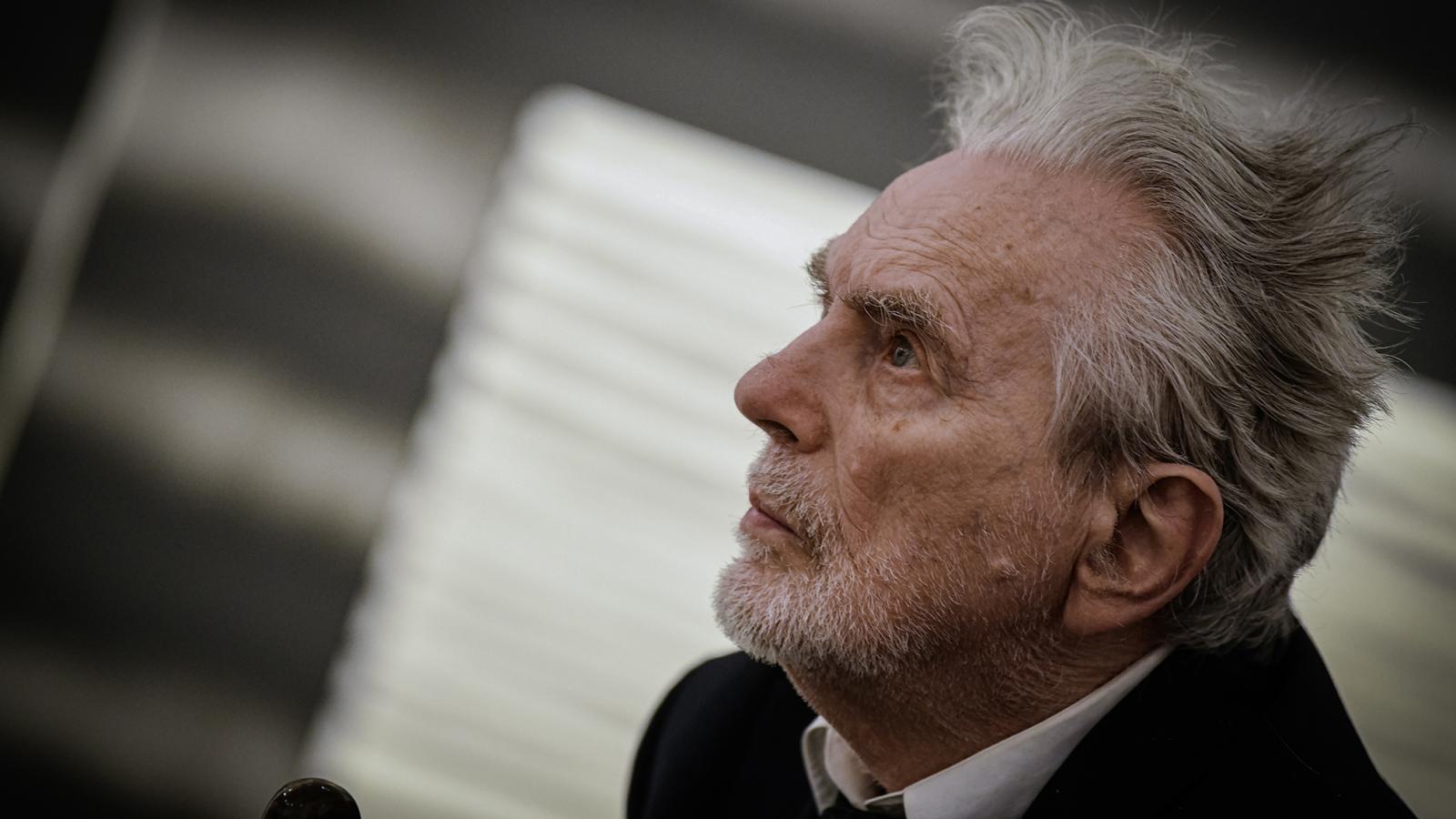 Tót Endre a Magyar Nemzeti Galéria kabinetkiállításának megnyitóján