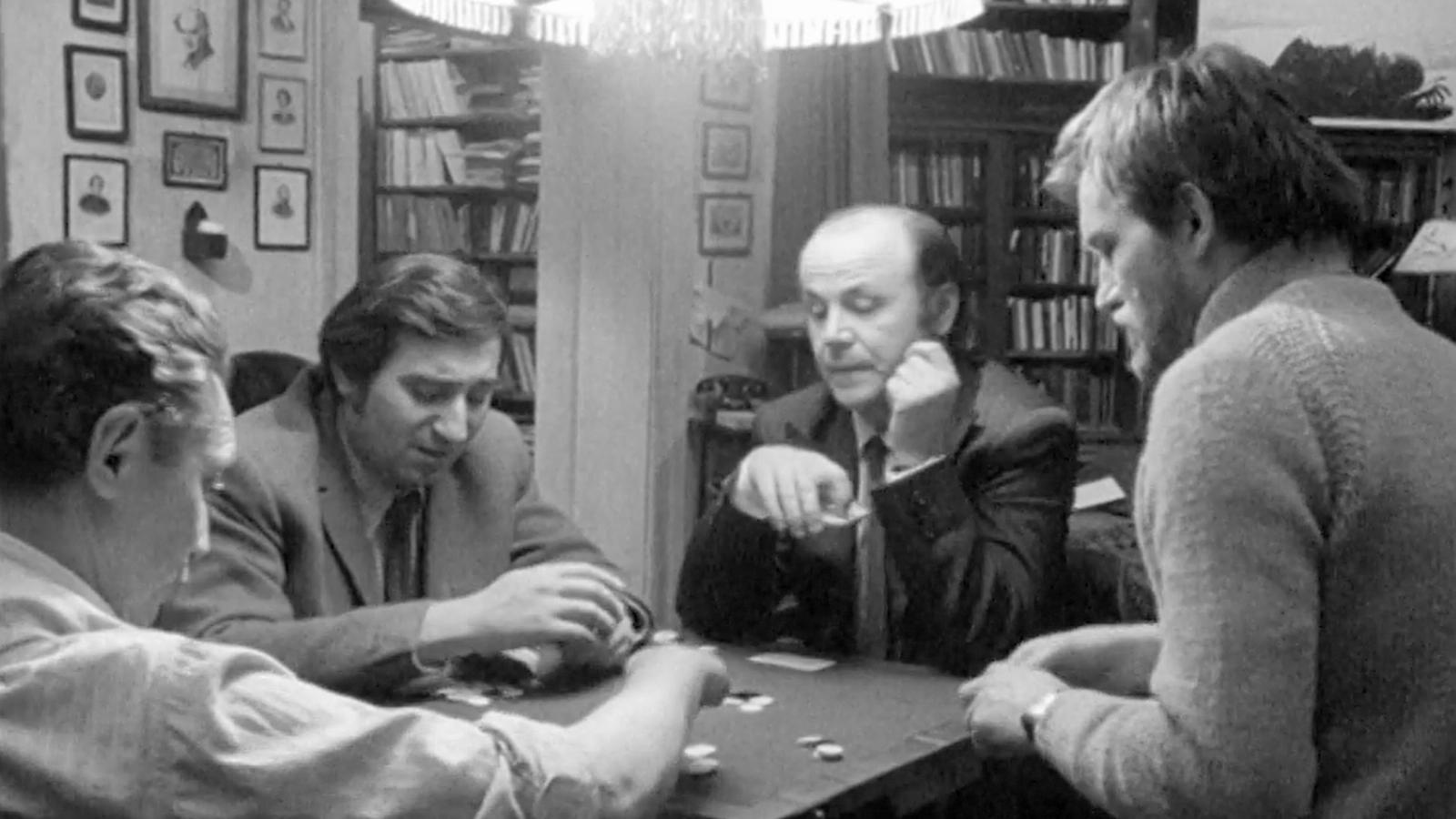 Őze Lajos, Szilágyi Tibor, Haumann Péter és Cserhalmi György – a négy kártyázó férfi