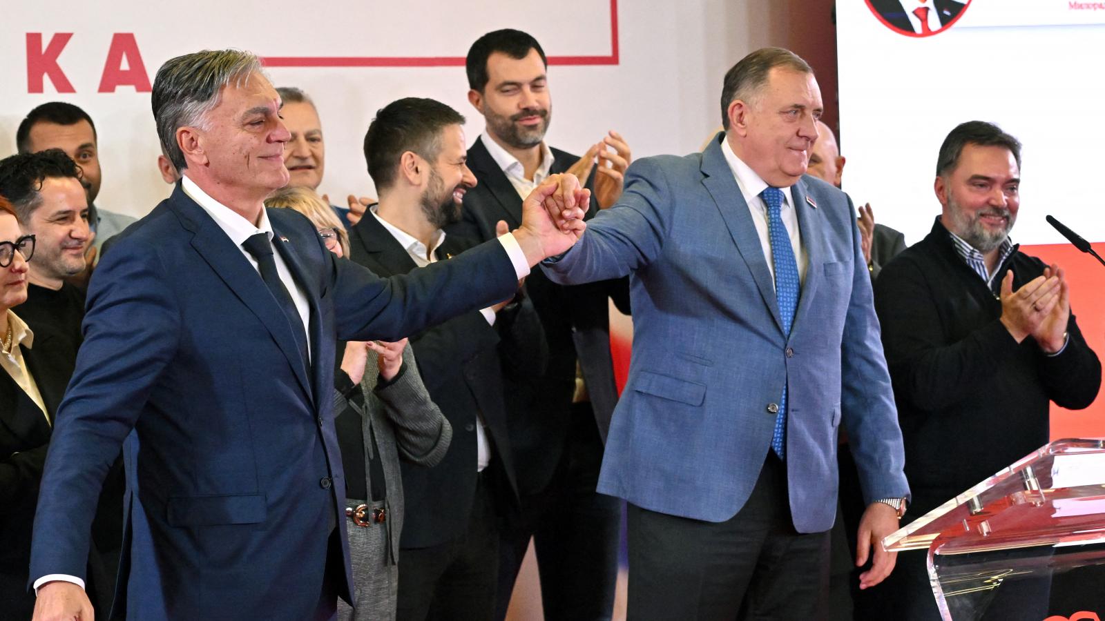 Sinisa Karan és Milorad Dodik