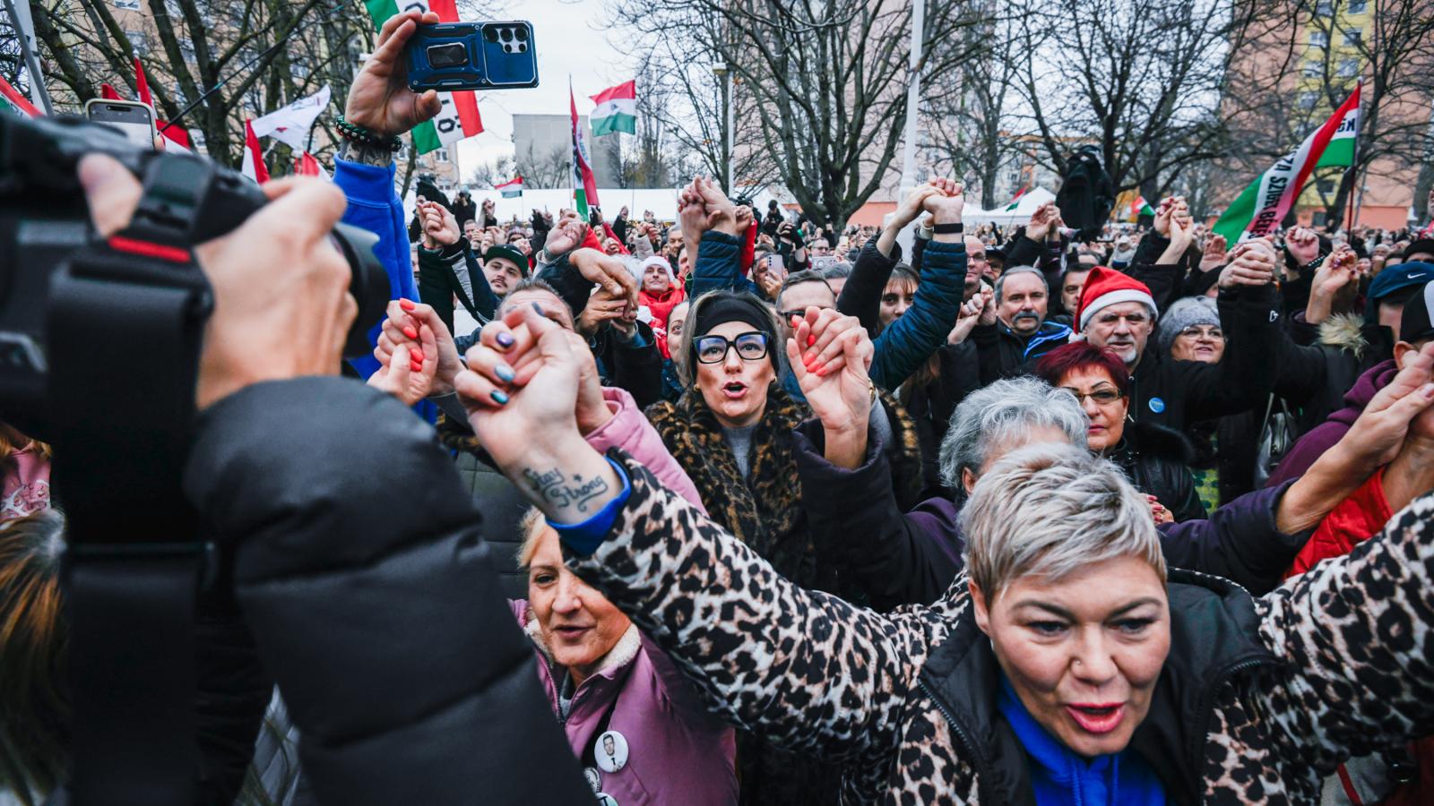 A Tisza Párt gyűlése Kecskeméten december 6-án 