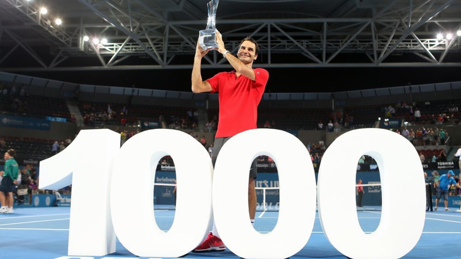 Újabb mérföldkő az ezredik győzelem Roger Federer párját ritkító karrierjében FOTÓ: EUROPRESS/GETTY IMAGES/CHRIS HYDE