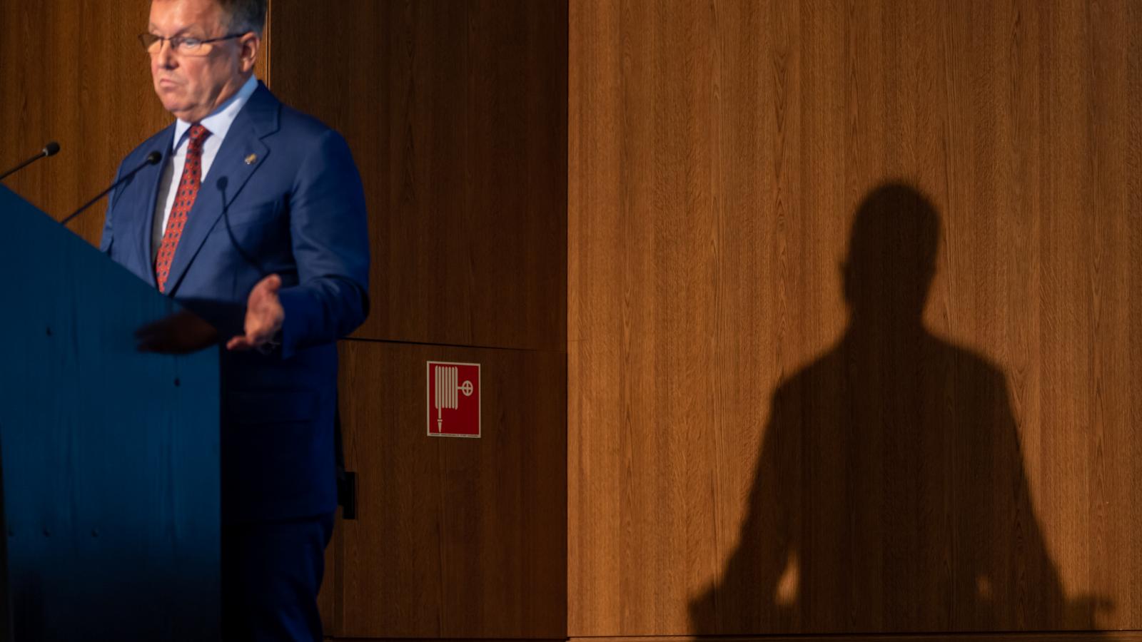 Illusztráció: Matolcsy György még MNB-elnökként 2021. szeptember 23-án 