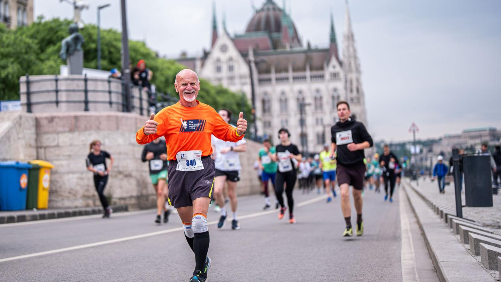 Kis Ferenc a 21 év - 21 km EU-s futáson 