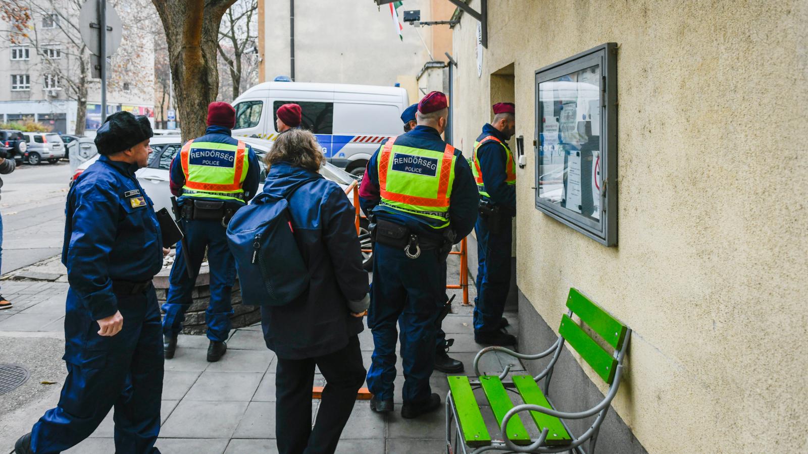 Szőlő utcai razzia 2025. december 10-én.