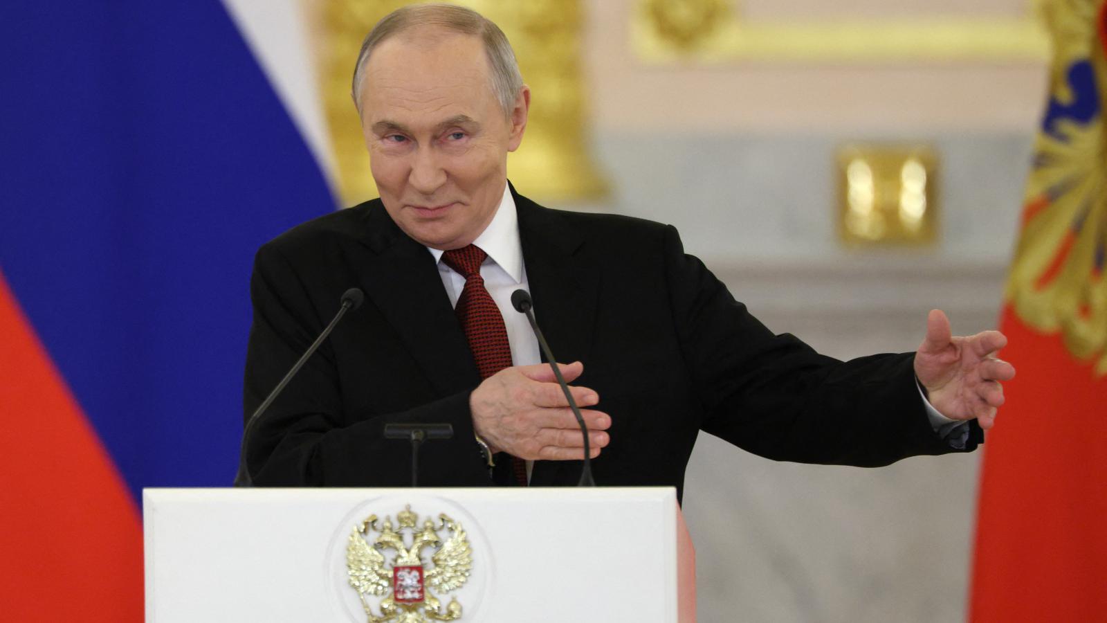 Vlagyimir Putyin orosz elnök 2026. január 15-én Moszkvában.