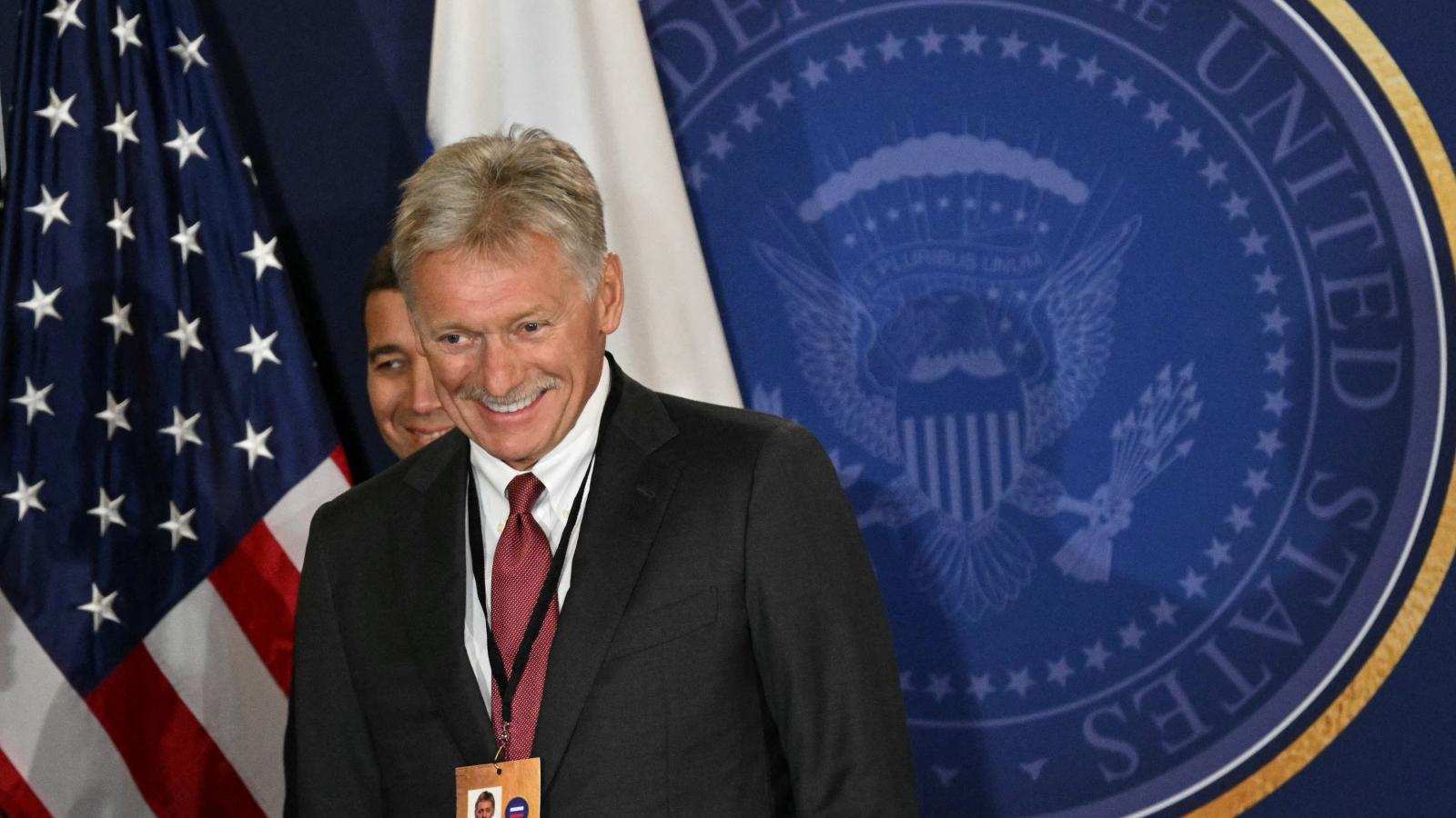 Dmztrij Peszkov a 2025. augusztus 15i alaszkai Trump–Putyin-csúcstalálkozón