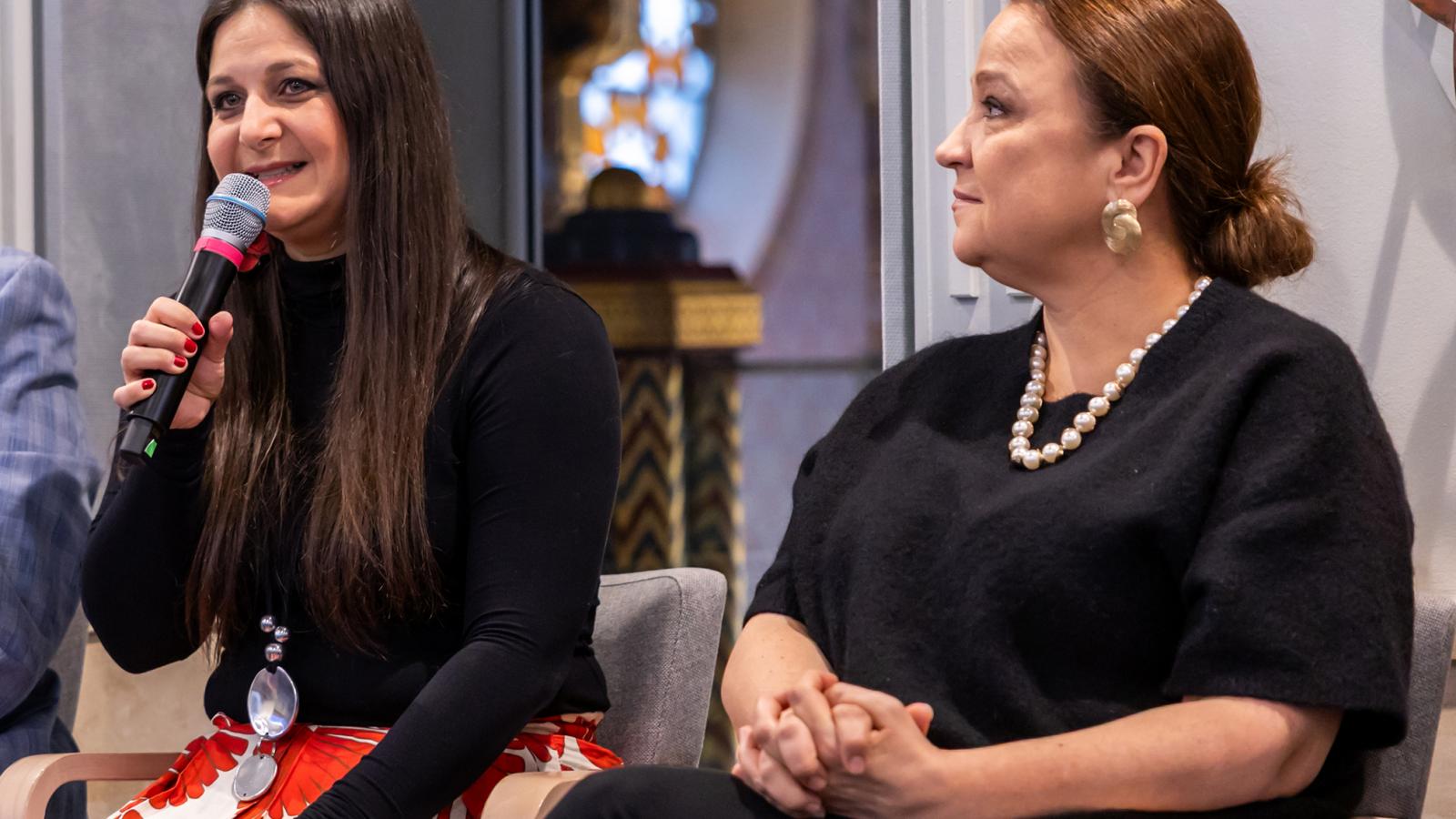 A sorozatok sajtótájékoztatóján Bíró Eszter és Náray Erika