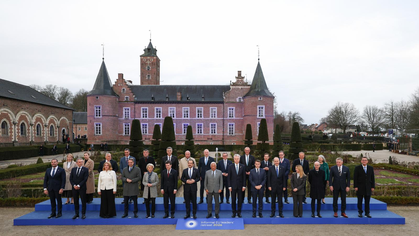A belgiumi Alden Biesenben található kastély adott otthont az EU versenyképességről szóló csúcsának
