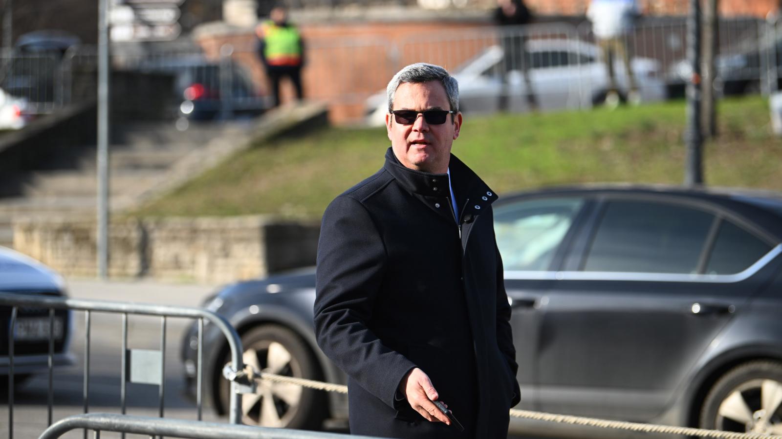 Takács Péter 2026. február 14-én, útban Orbán Viktor évértékelőjére