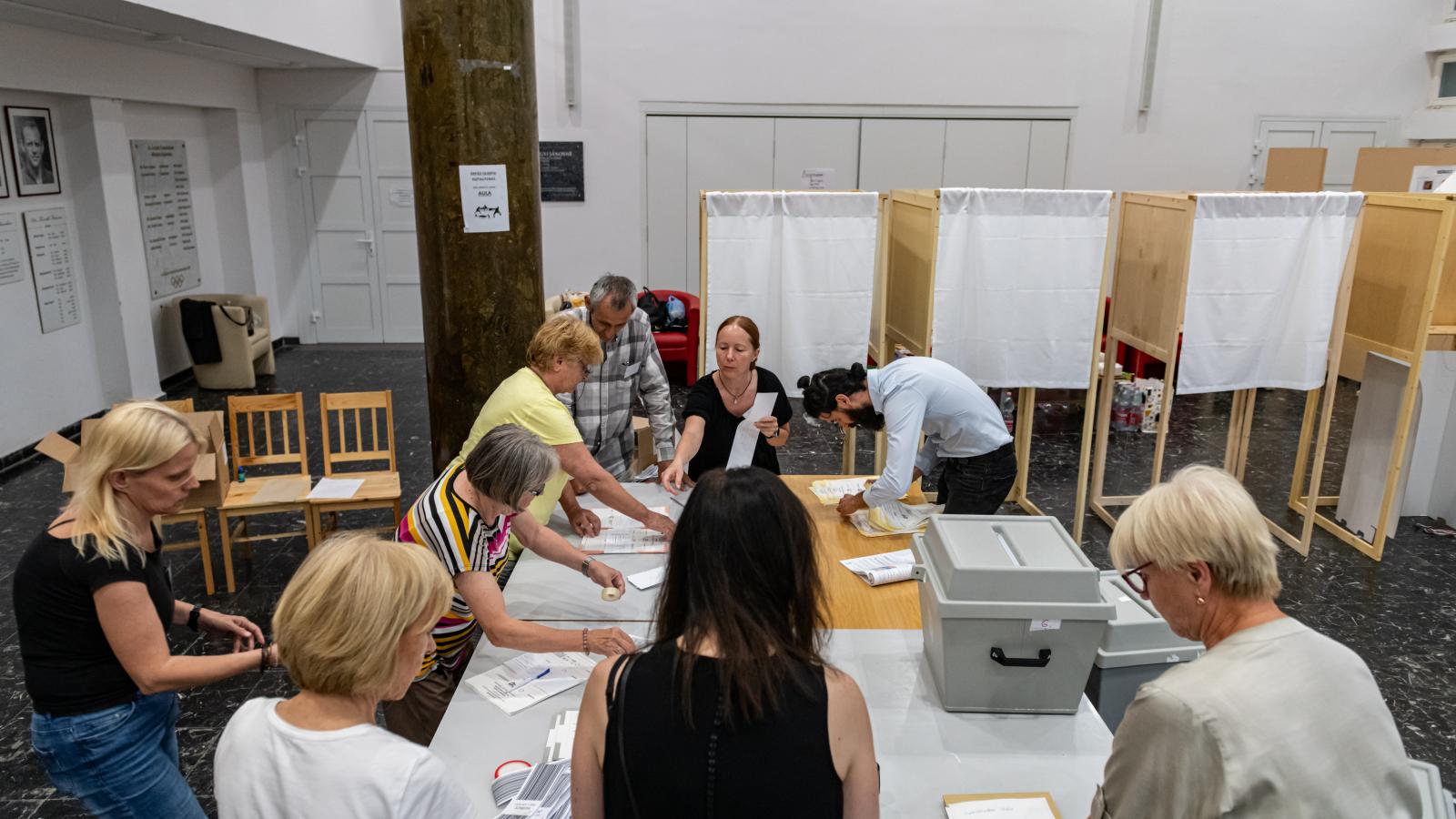 Szavazatszámlálás a 2024-es önkormányzati és EP-választásokon