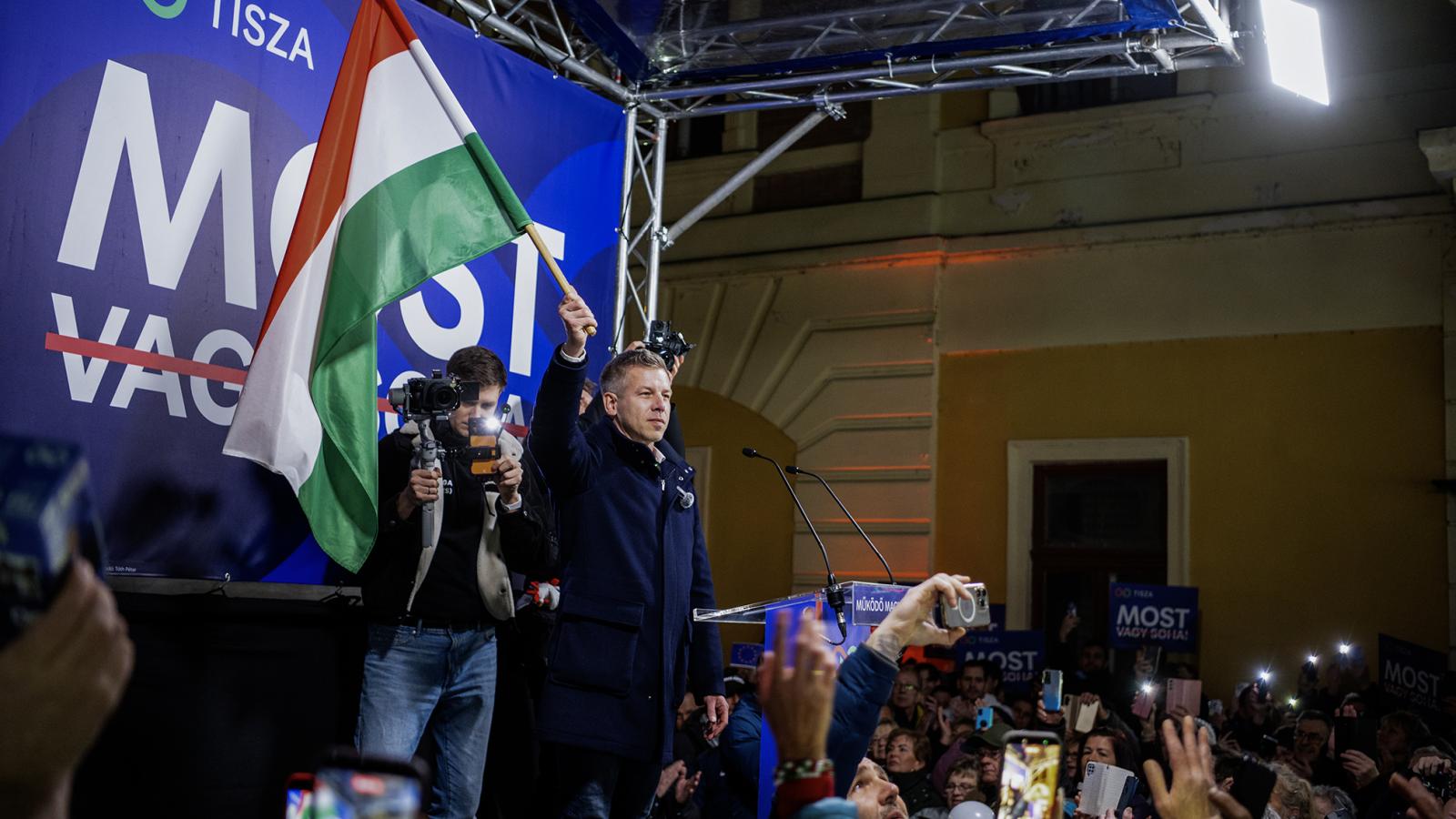 Magyar Péter Egerben: A Tisza ma a legerősebb, legfelkészültebb erő