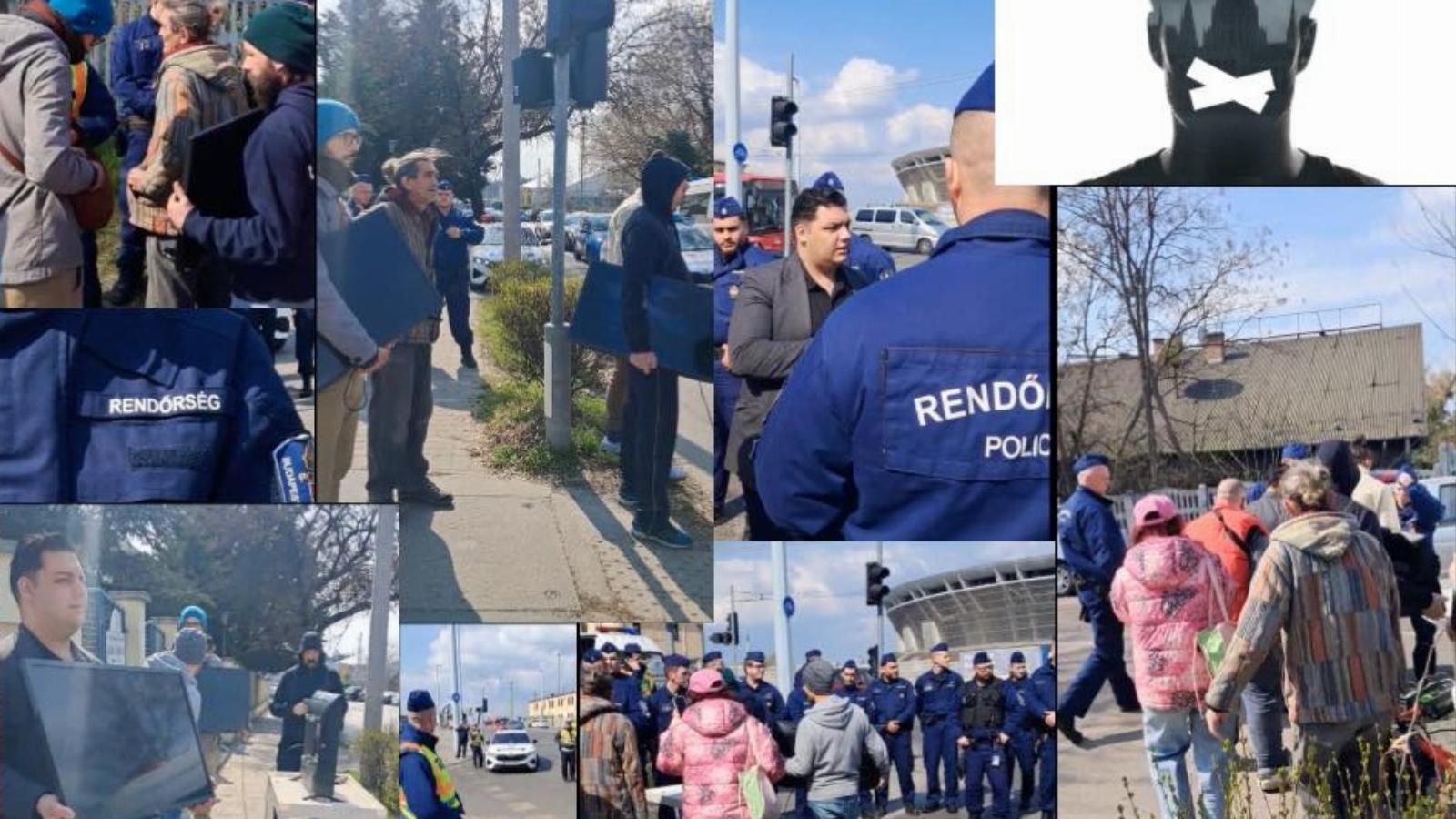 Fotómontázs az MKKP Kerepesi úti akvoójának meghiúsításáról