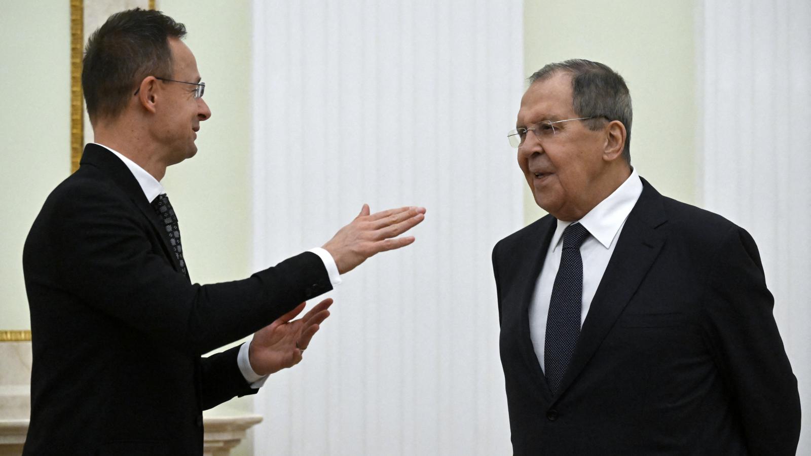 Szijjártó Péter és Szergej Lavrov orosz külügyminiszter november 28-án Moszkvában 