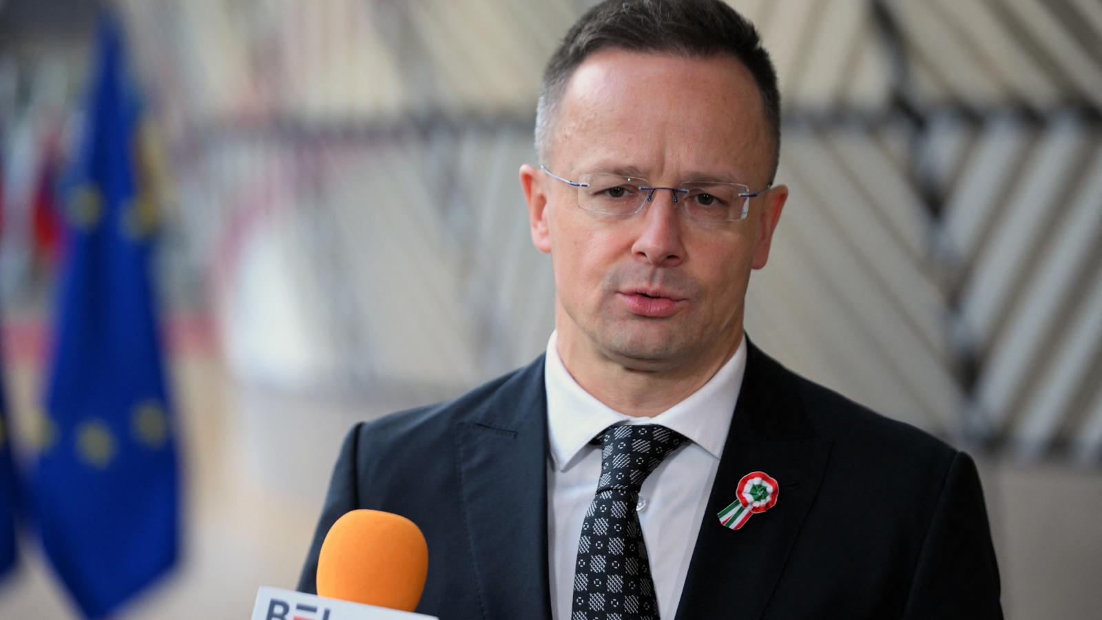 Szijjártó Péter Brüsszelben 2026. március 16-án.