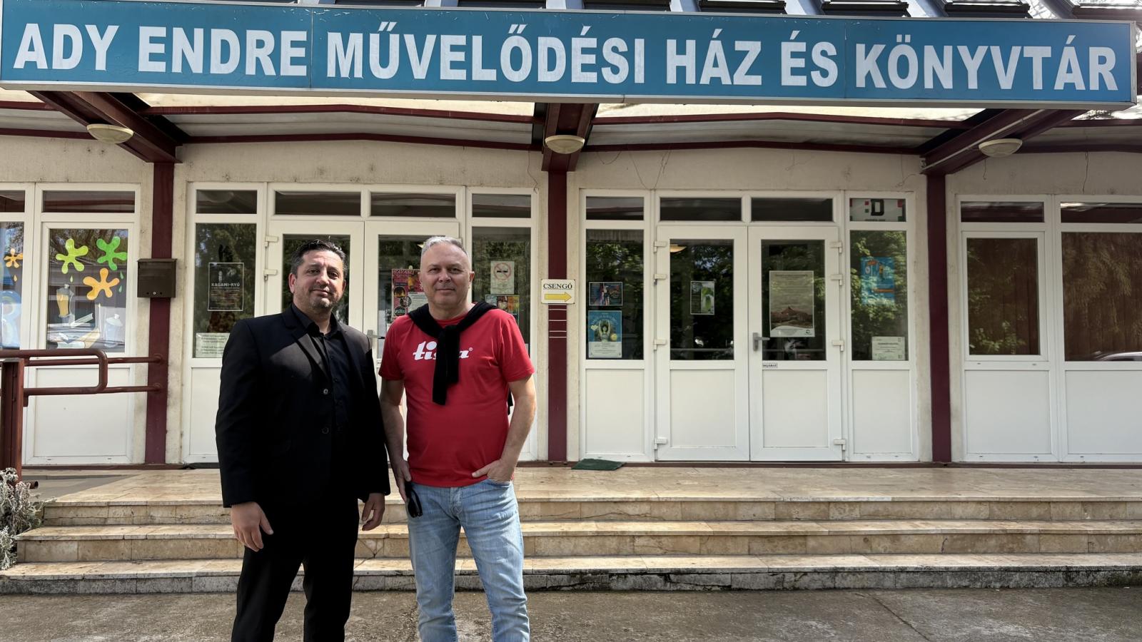 Berki Sándor visszalépett országgyűlési képviselőjelölt és Orosz István KDNP-s bátonyterenyei polgármester - Korábbi felvétel 