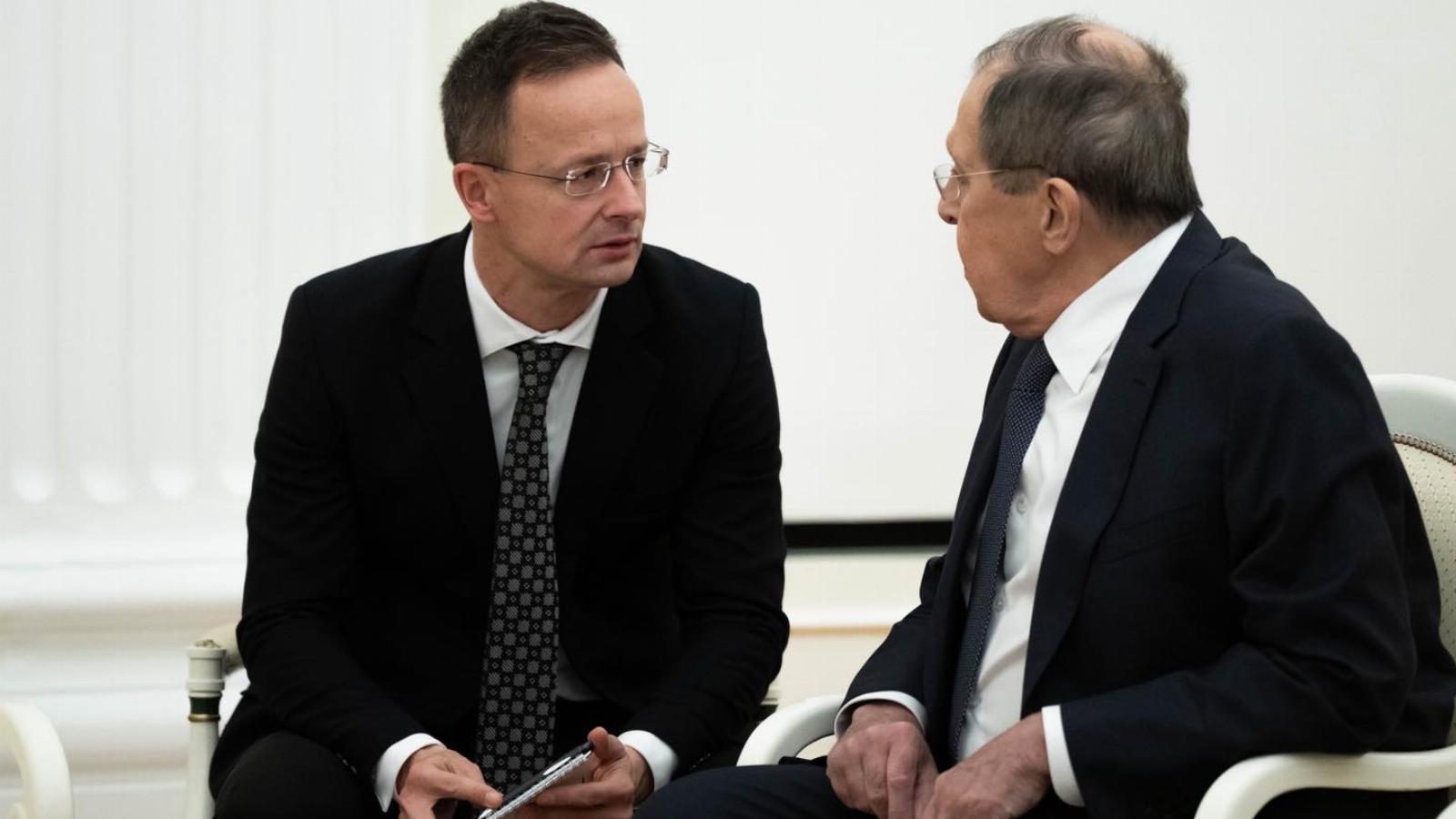 Szijjártó Péter az orosz kollégájával, Szergej Lavrovval 2025. november 28-án Moszkvában