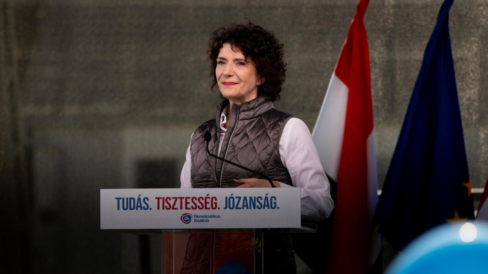 Dobrev Klára a kampányzárón