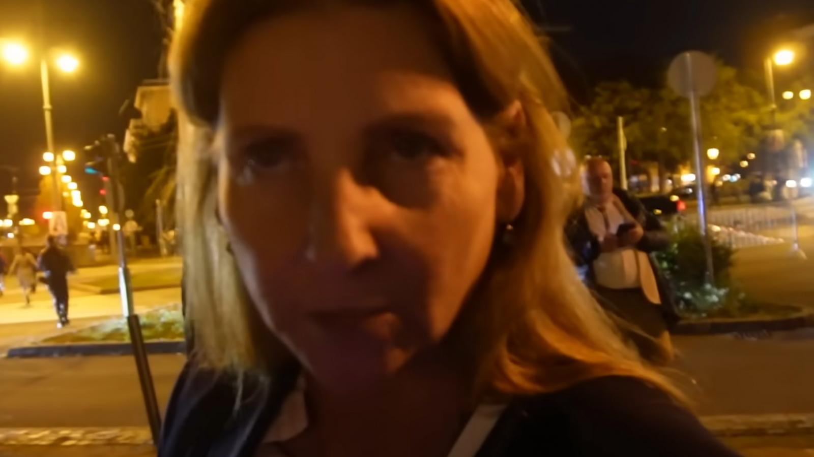 Juhász Andrea  piliscsabai jegyző a Fidesz eredményvárója után 