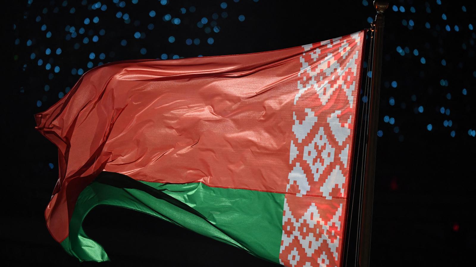 Belarusz zászló a 2019-es Európai Játékok megnyitóján, Minszkben