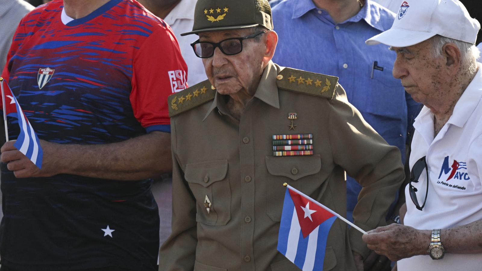 Raúl Castro Havannában május elsején 