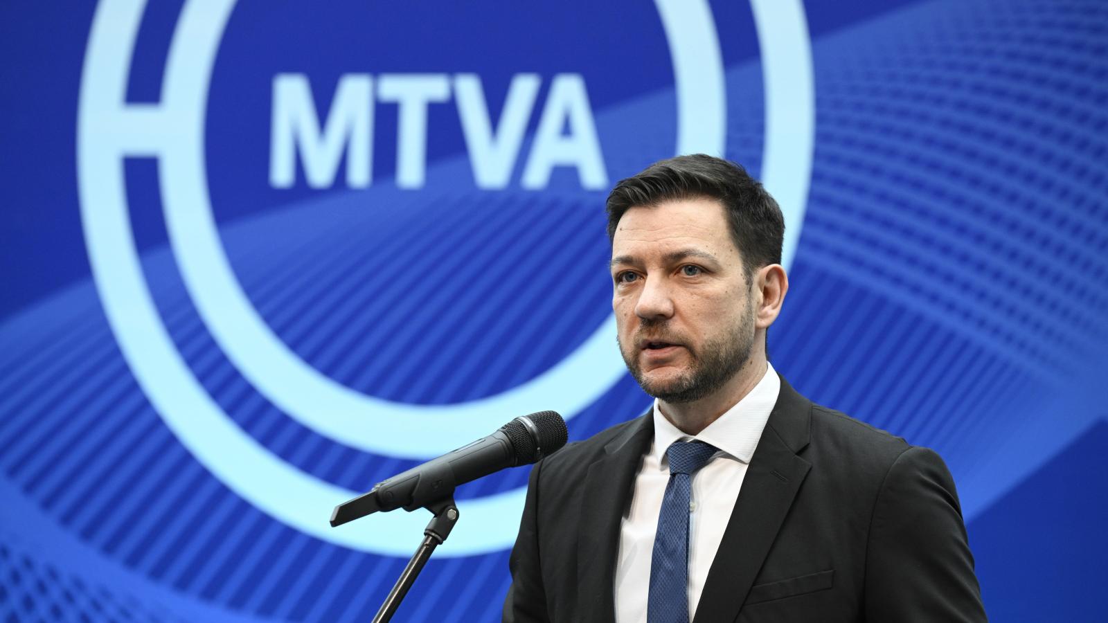 Papp Dániel a magyar sajtó napja alkalmából rendezett díjátadó ünnepségen 2026. március 11-én 