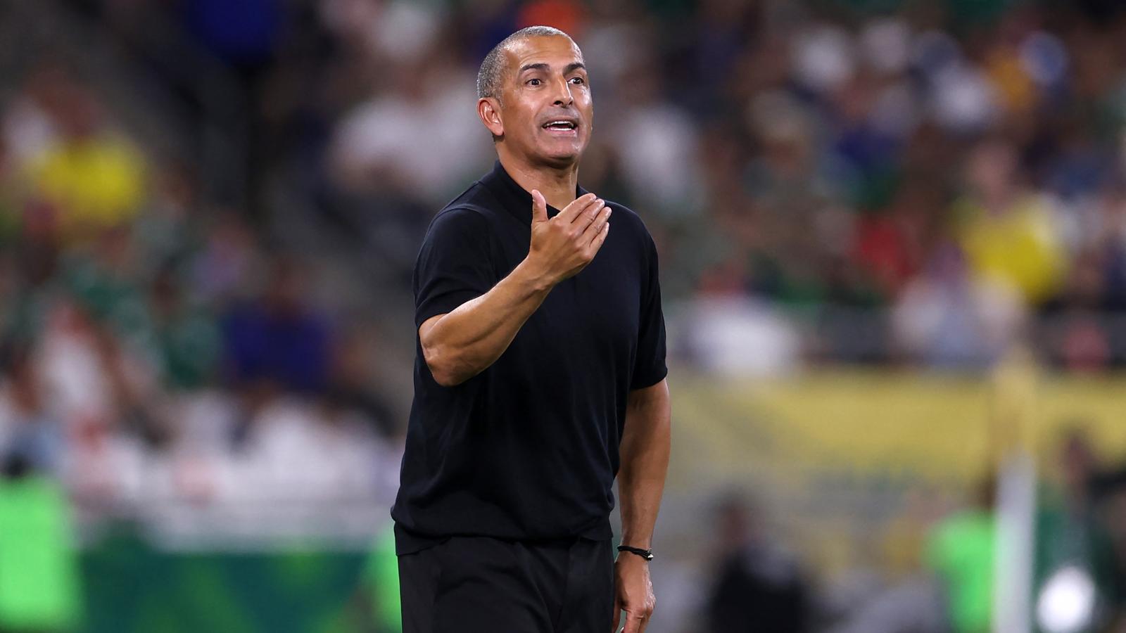 Sabri Lamouchi a Svédország elleni vesztes mérkőzésen Mexikóban június 14-én