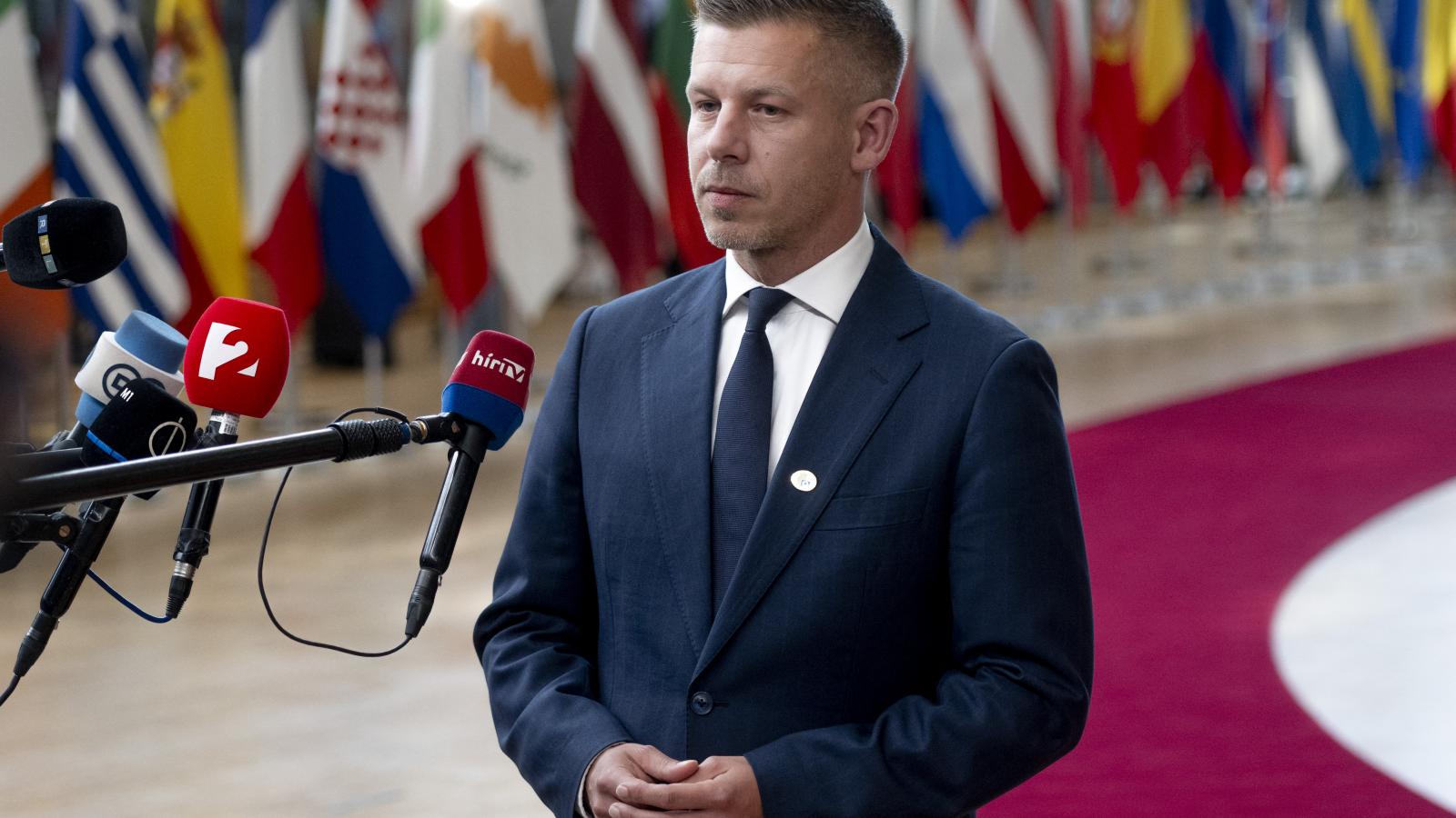 Magyar Péter, az Európai Tanács brüsszeli csúcstalálkozója előtt, 2026. június 18-án