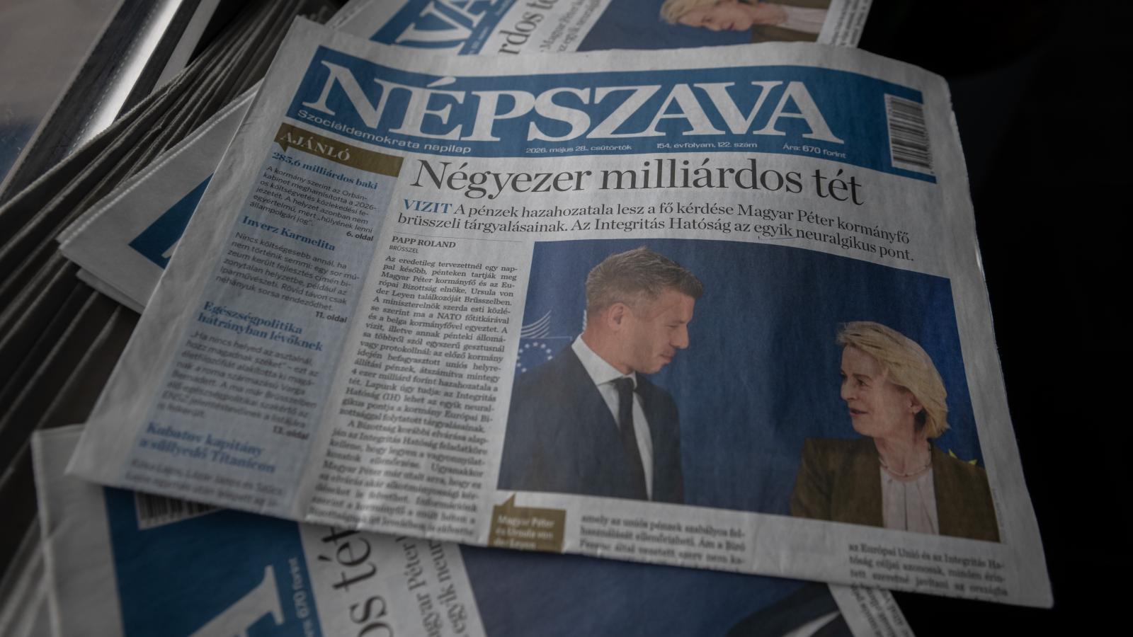 Az utolsó, nyomtatásban megjelent Népszava. Veszélyben a print lapok
