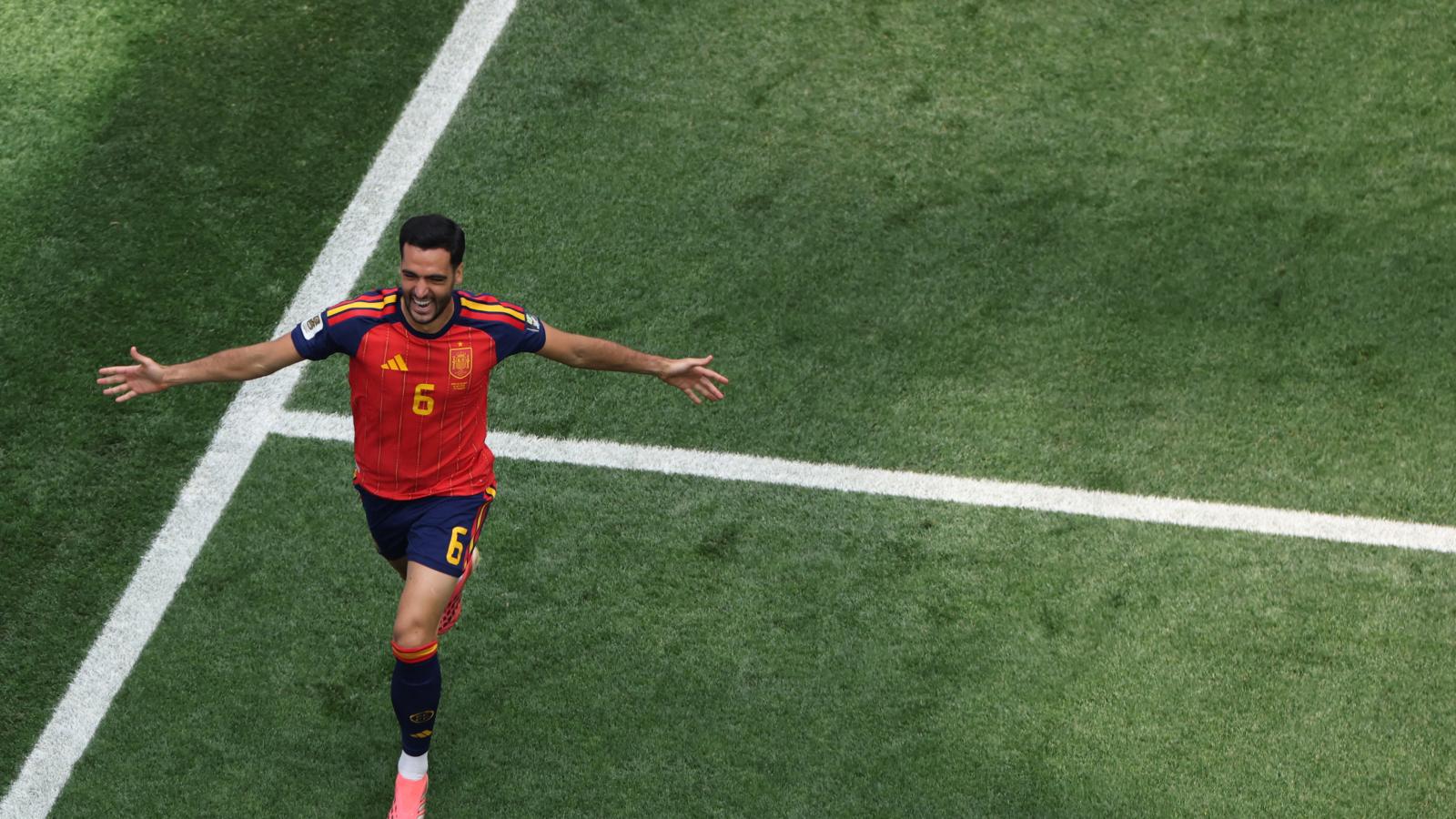 Mikel Merino öröme a győztes gólja után