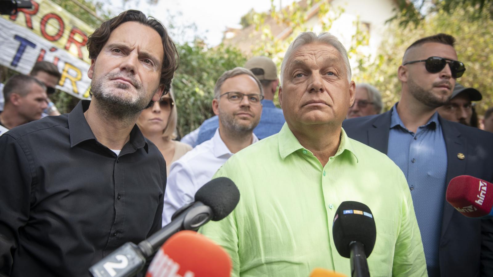 Orbán Viktor és Havasi Bertalan még kormányon, 2024. szeptember 7-én Kötcsén