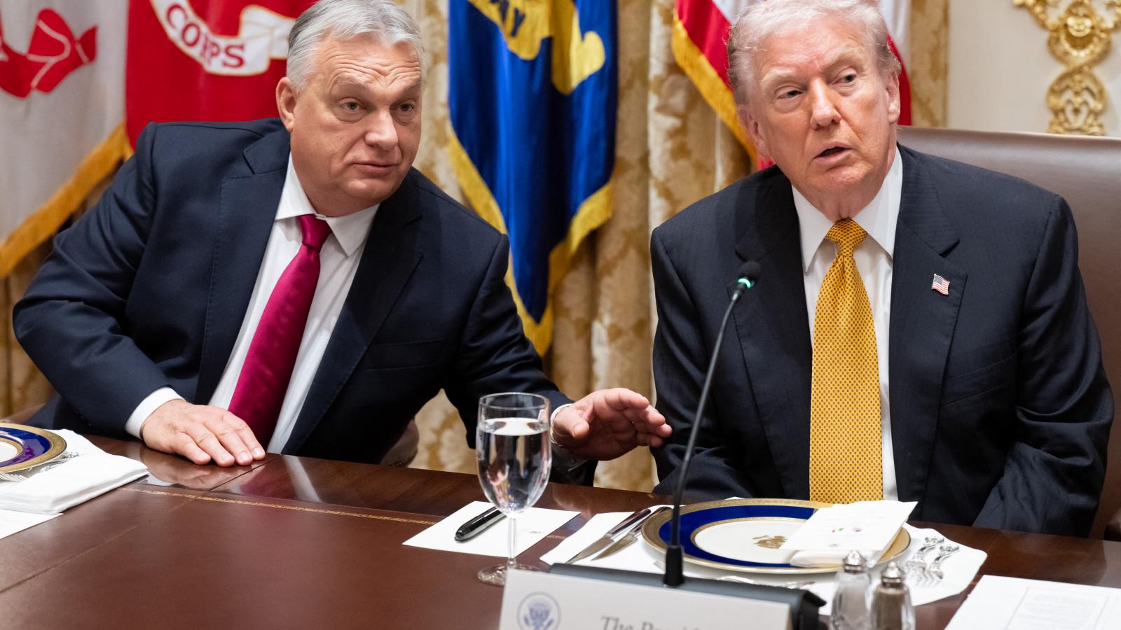 Orbán Viktor és Donald Trump 2025. november 7-én Washingtonban