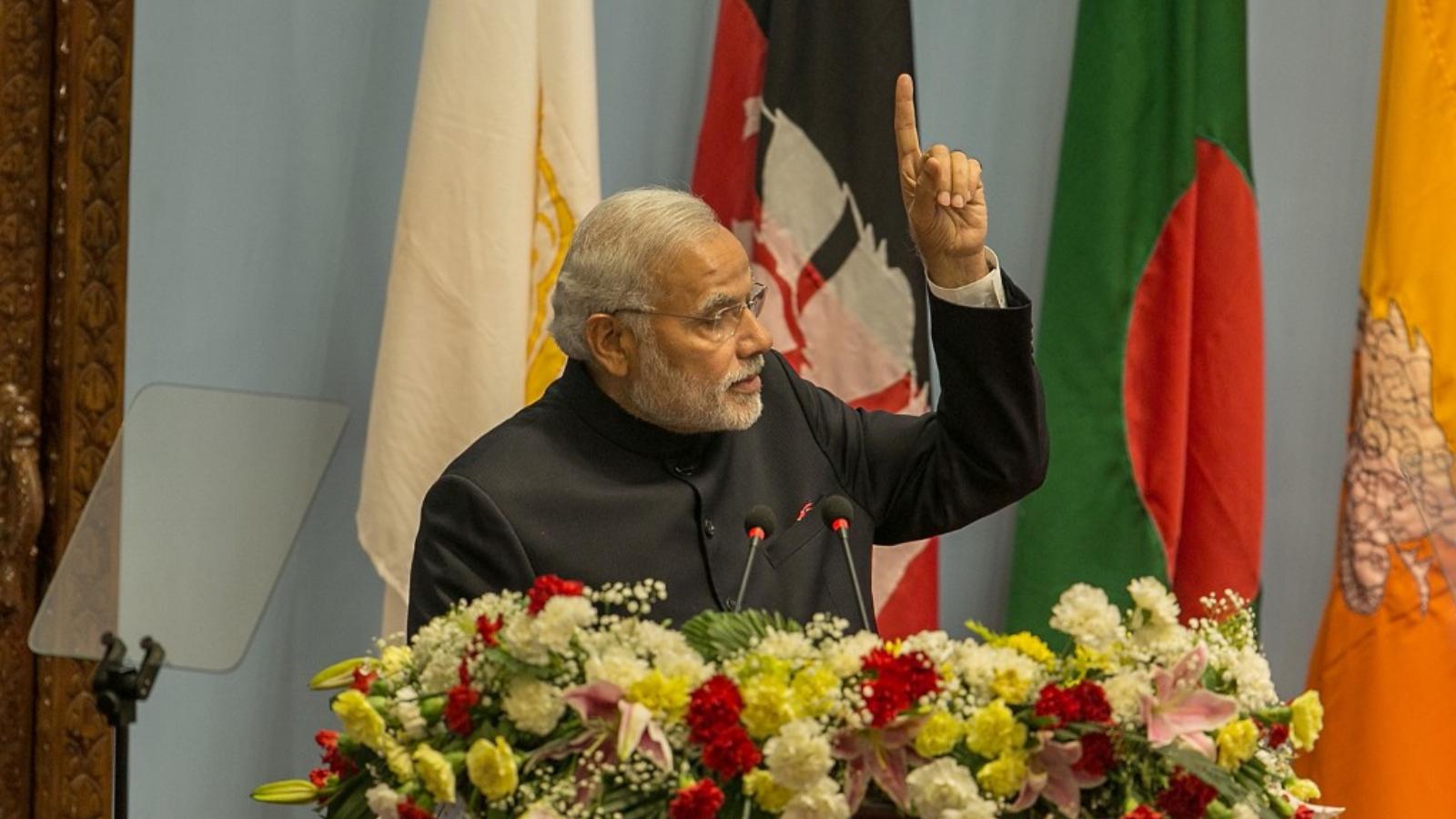 Narendra Modi indiai kormányfő szerint felfelé ível hazája gazdasága FOTÓ: EUROPRESS/GETTY IMAGES