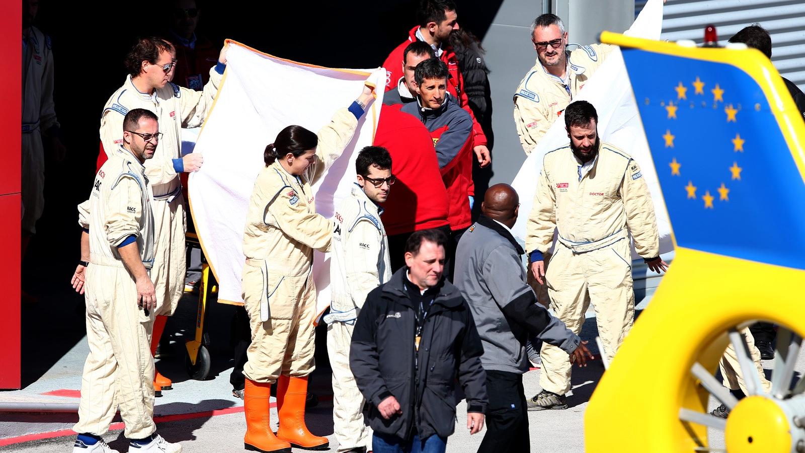 Fernando Alonso balesete 02.22-én.Fotó: Mark Thompson/Getty Images