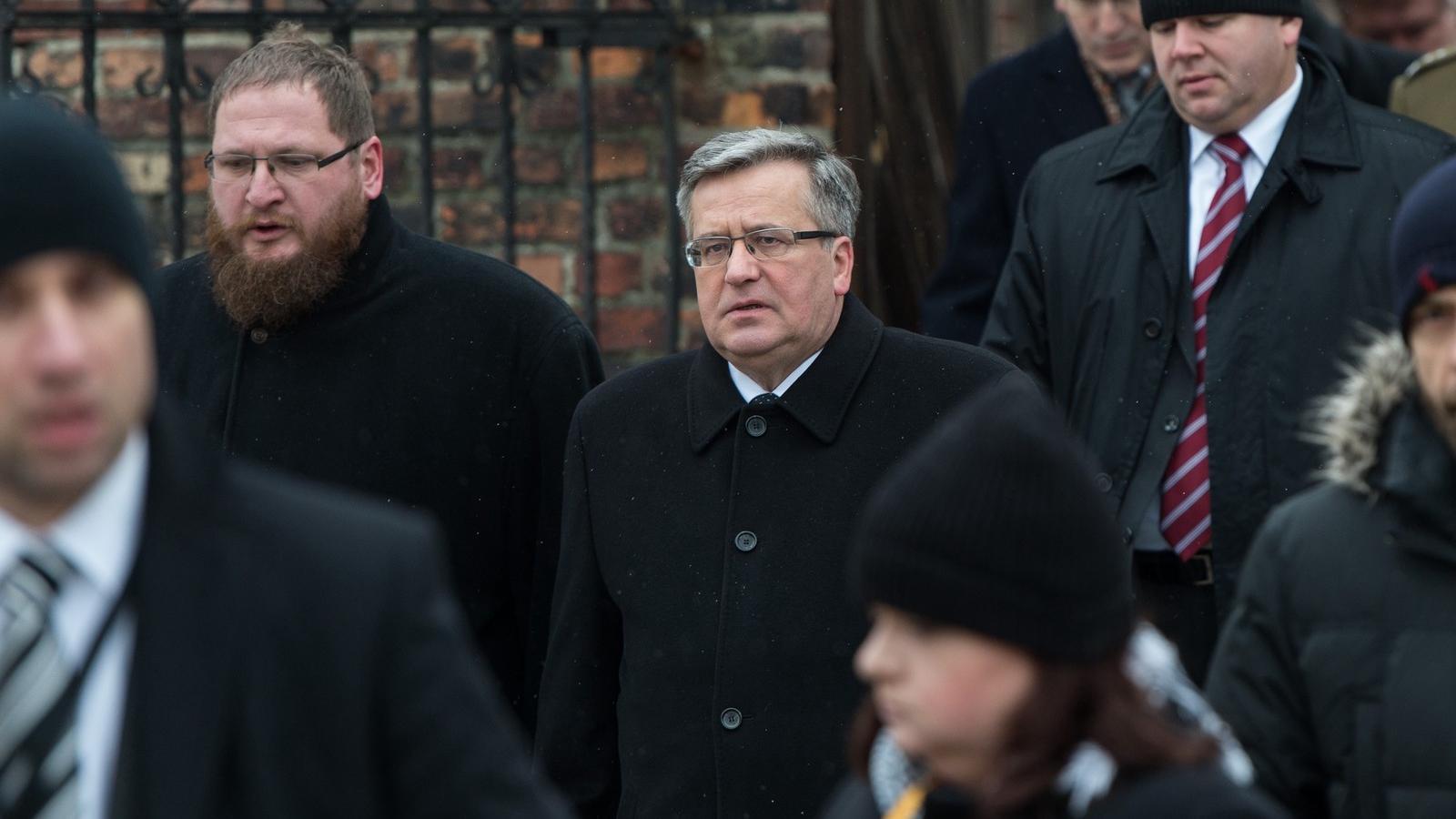 Középen Bronislaw Komorowski, a jelenlegi államfő. FOTÓ: Ian Gavan/Getty Images