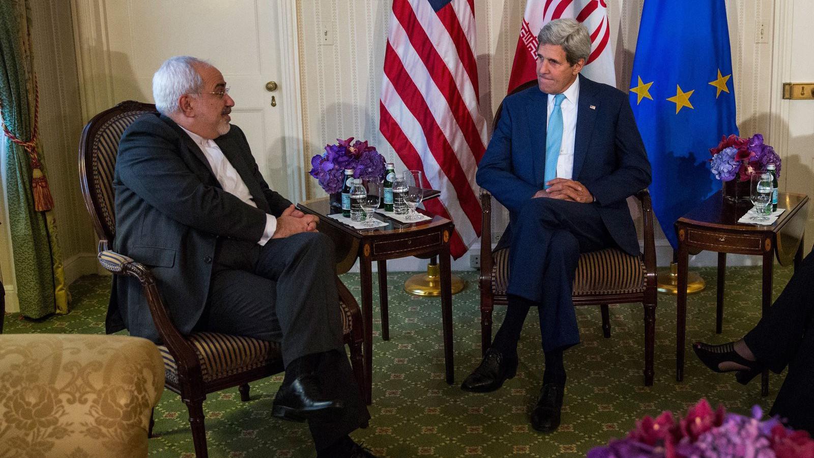 John Kerry amerikai és Mohammad Dzsavad Zarif iráni külügyminiszter FOTÓ: EUROPRESS/GETTY IMAGES/ANDREW BURTON