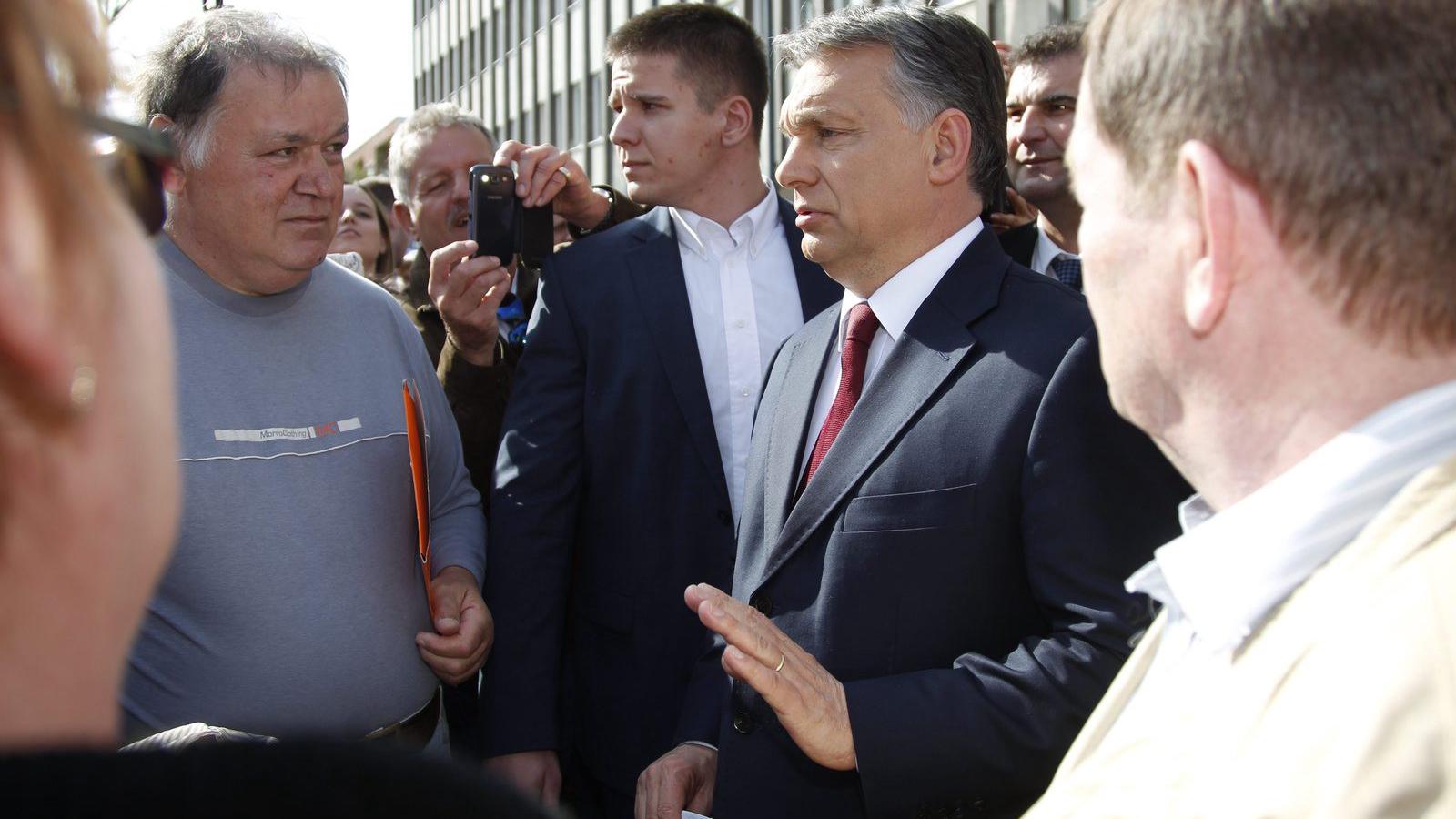 Orbán Viktor Zalaegerszegen. MTI Fotó: Varga György