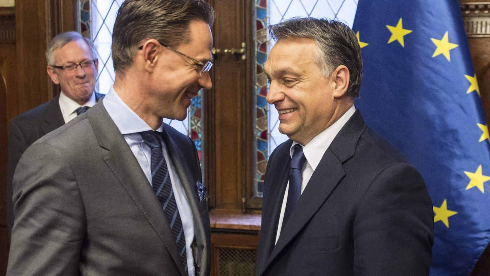 Orbán Viktor miniszterelnök és Jyrki Katainen, az Európai Bizottság alelnöke  MTI Fotó: Miniszterelnöki Sajtóiroda / Botár Gerge