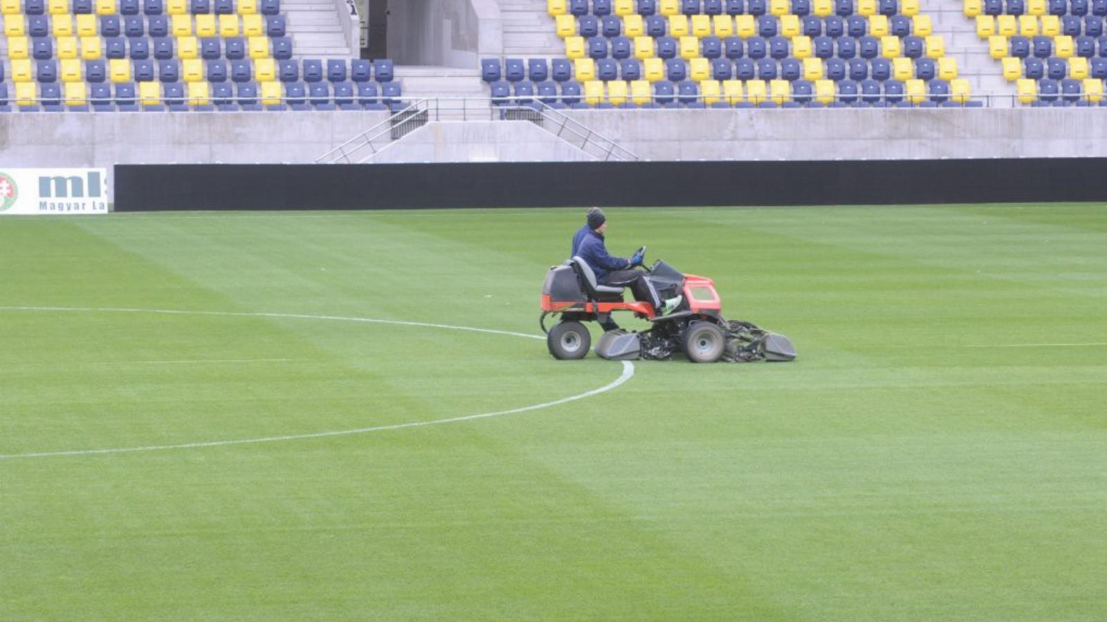 Nyáron jöhet az új gyep a „felcsúti ékszerdobozba” FOTÓ: NÉPSZAVA