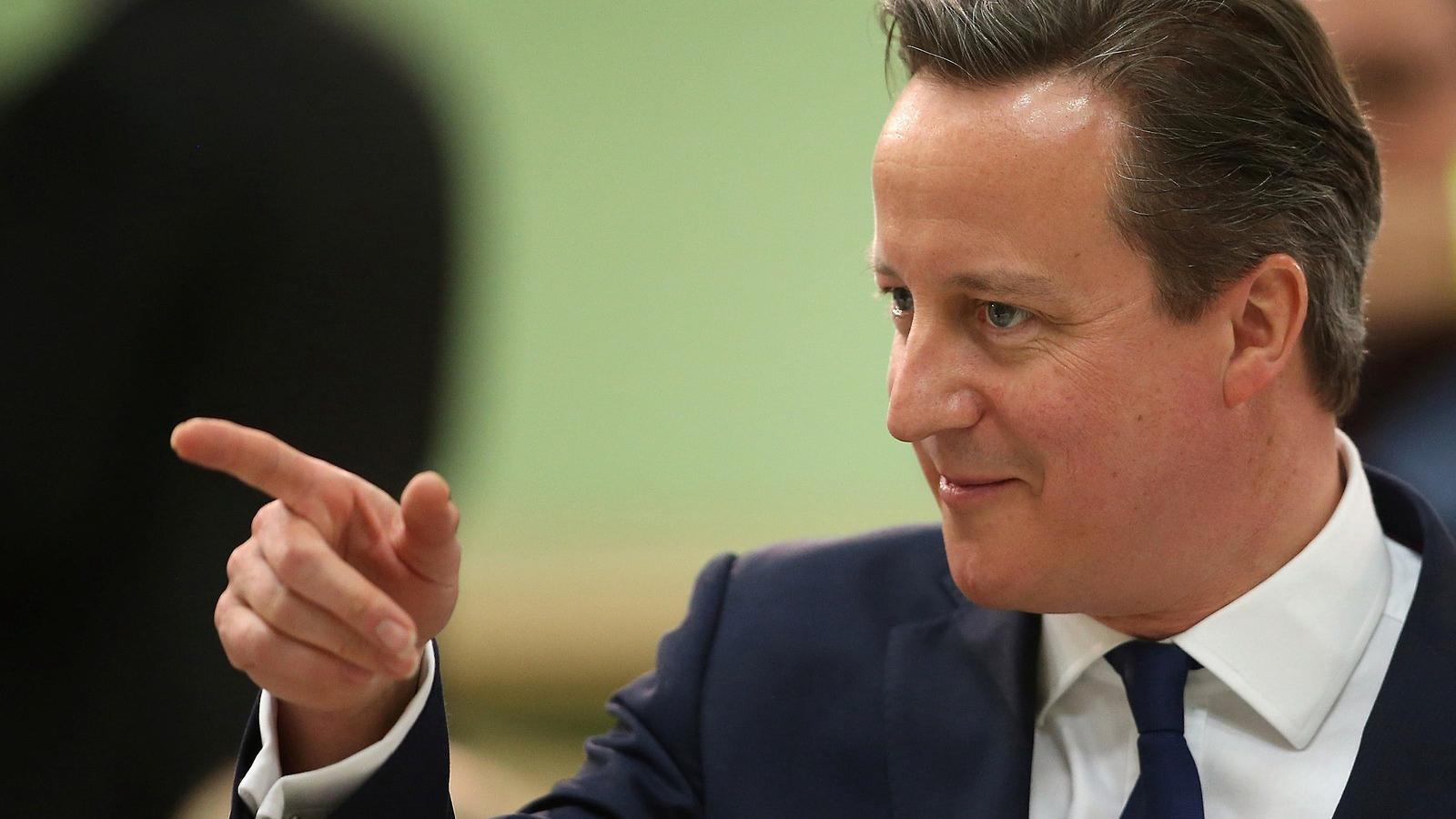 David Cameron a győzelem napján. FOTÓ: Peter Macdiarmid/Getty Images