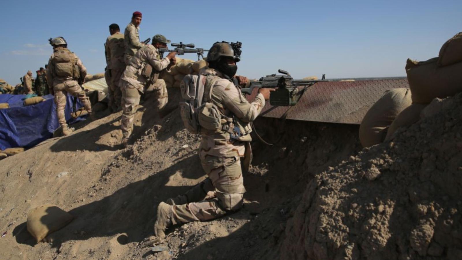 Iraki csapatok harcálláspontja Anbar tartományban FOTÓ: EUROPRESS/GETTY IMAGES/JOHN MOORE