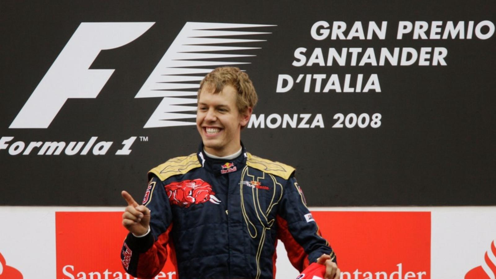 Vettel még Toro Rosso-pilótaként, 2008-ban szerezte meg első győzelmét FOTÓ: EUROPRESS/GETTY IMAGES/PETER FOX