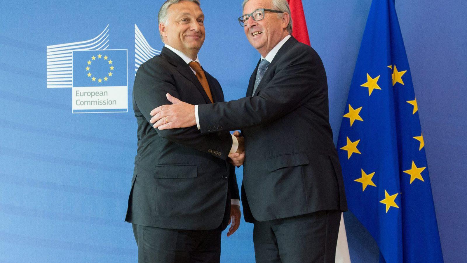 Brüsszel, 2015. szeptember 3. Orbán Viktor miniszterelnök  és Jean-Claude Juncker, az Európai Bizottság elnöke MTI Fotó: Miniszt