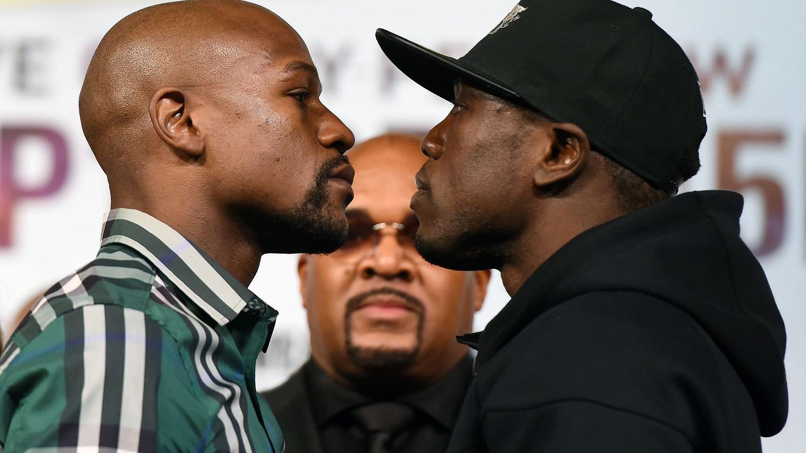 Floyd Mayweather Jr. (balra) Andre Berto ellen lép utoljára szorítóba FOTÓK: EUROPRESS/GETTY IMAGES