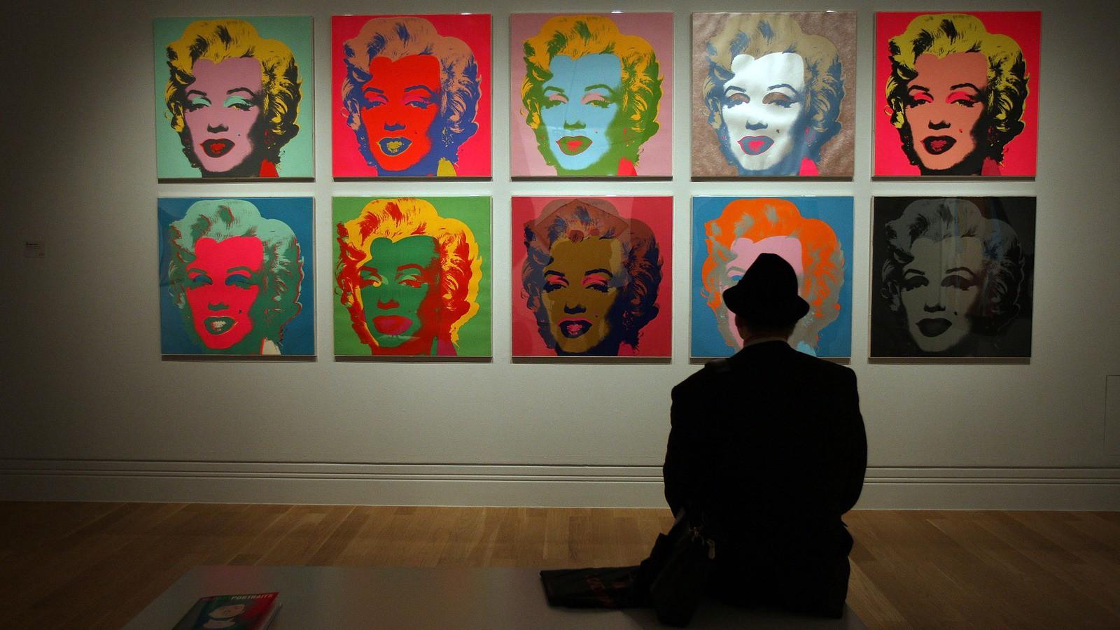 Warhol híres Monroe sorozata. FOTÓ: Getty Images, Peter Macdiarmid