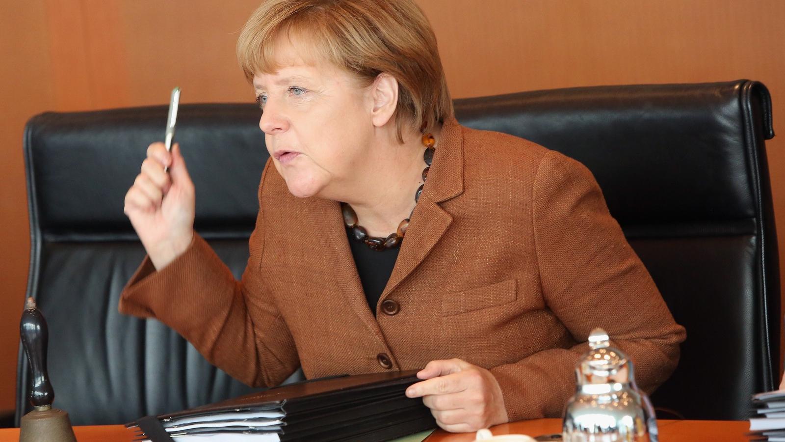 Angela Merkel egy korábbi ülésen. FOTÓ: Getty Images, Adam Berry