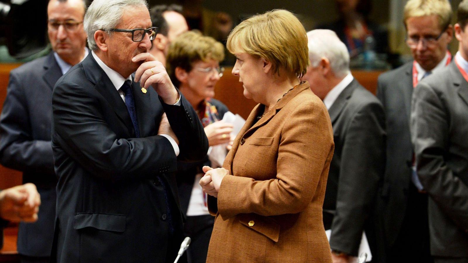 Angela Merkel hosszasan tanácskozott Jean-Claude Juncker bizottsági elnökkel FORRÁS: EURÓPAI BIZOTTSÁG