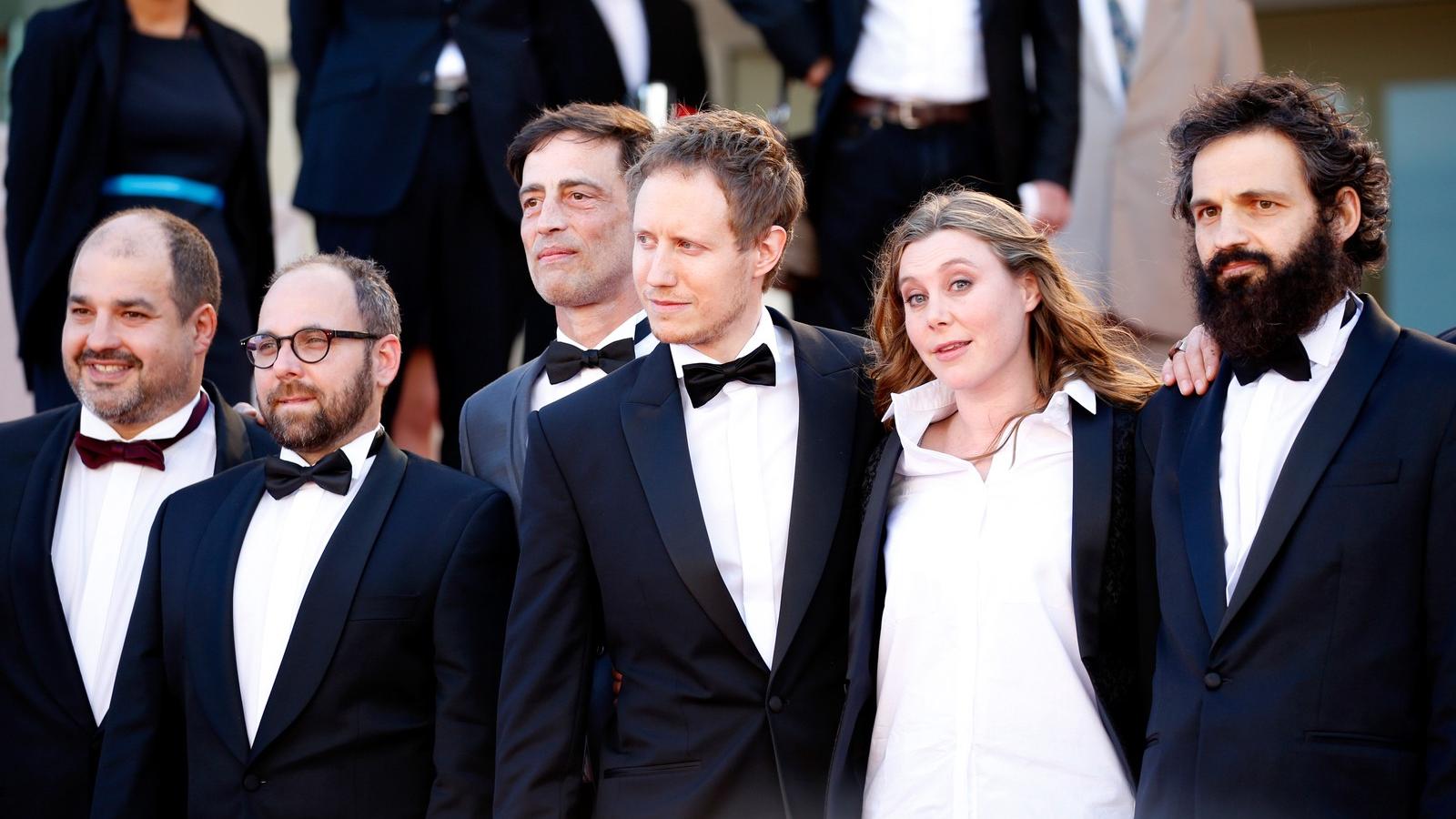 A Saul fia stábja a Cannes-i filmfesztiválon. FOTÓ: Tristan Fewings/Getty Images