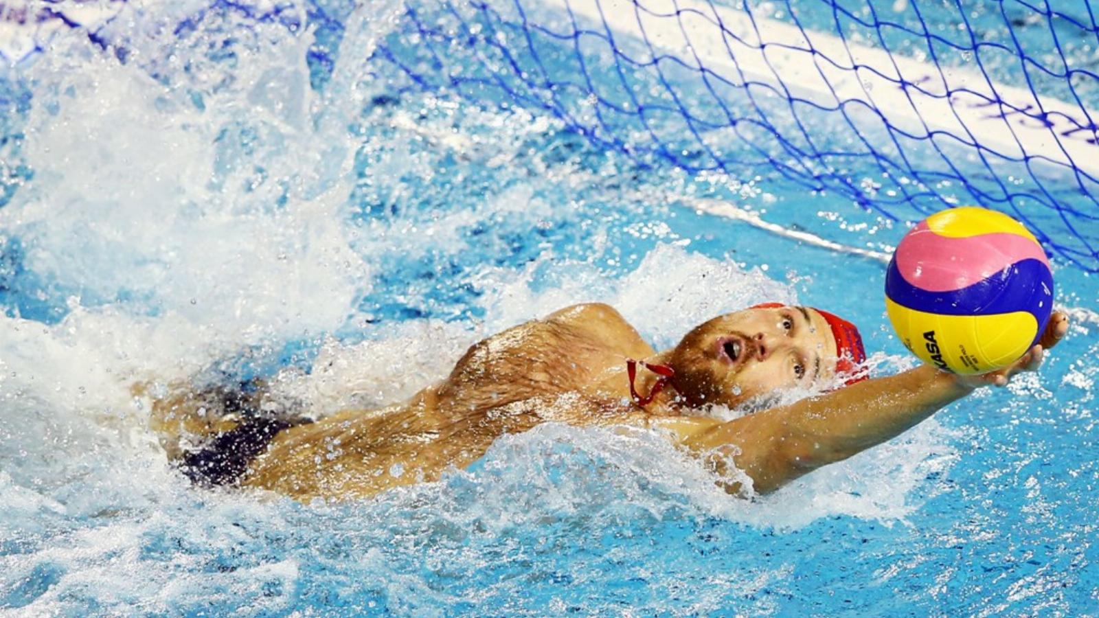 Nagy Viktor a második negyed közepétől remekül védett az oroszok ellen FOTÓ: EUROPRESS/GETTY IMAGES/AL BELLO