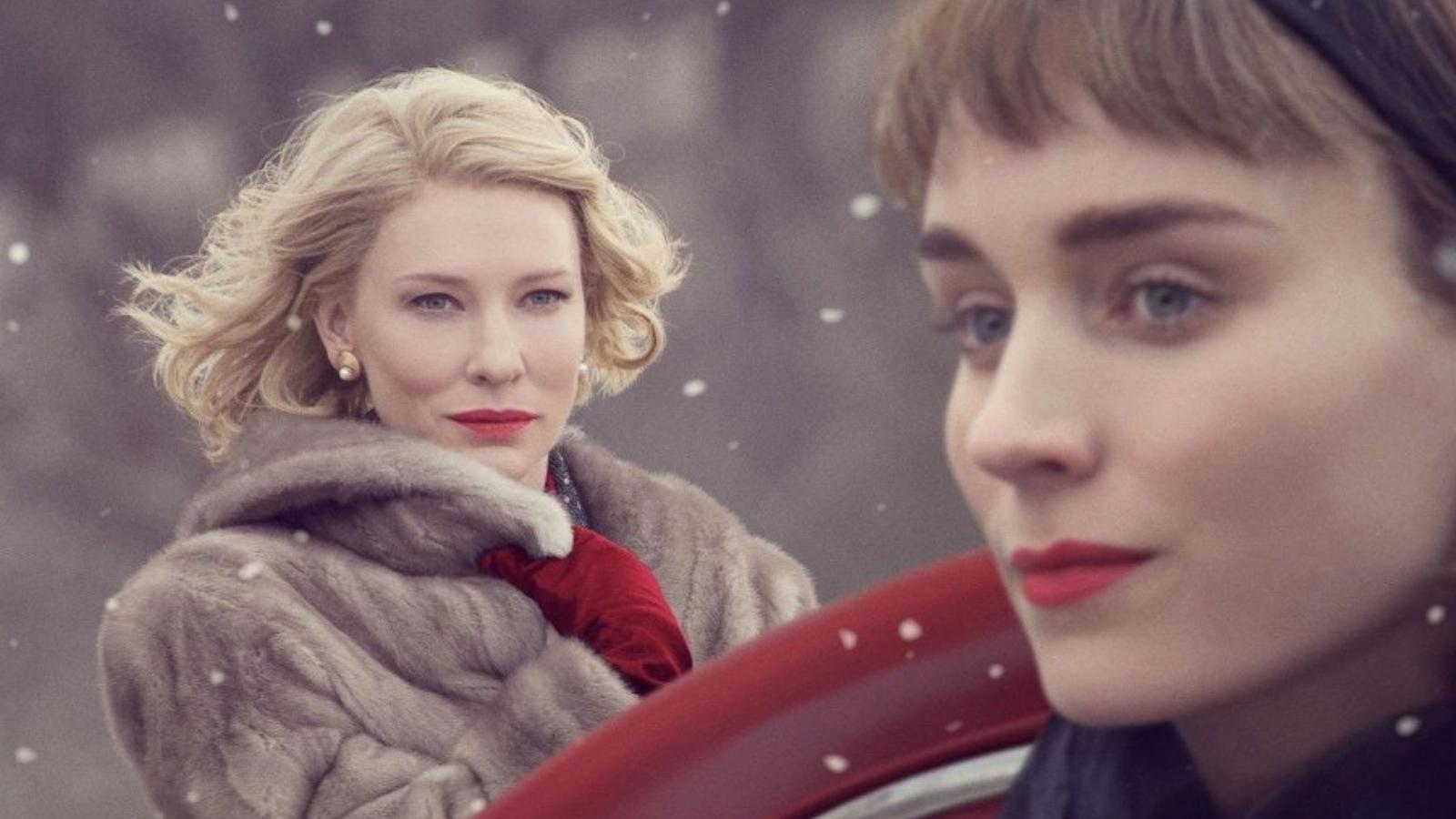 A szerelem egy pillanata a Carolban: Cate Blanchett és Rooney Mara Oscar-jelölést kapott az alakításáért FORRÁS: VERTIGO MEDIA